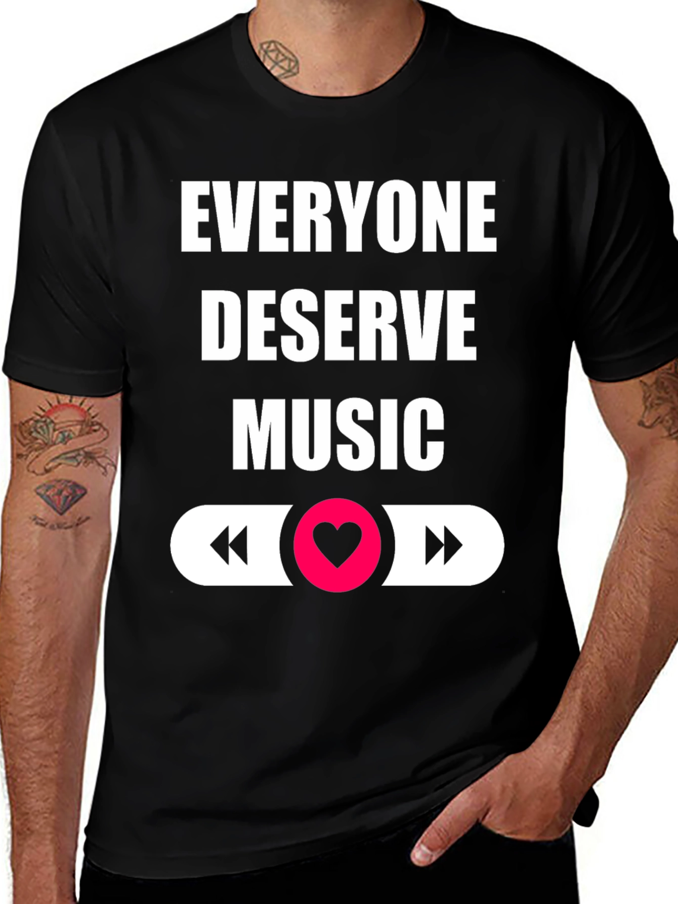 Variant 7 of Music Lover T-Shirt - Everyone Deserves Music
