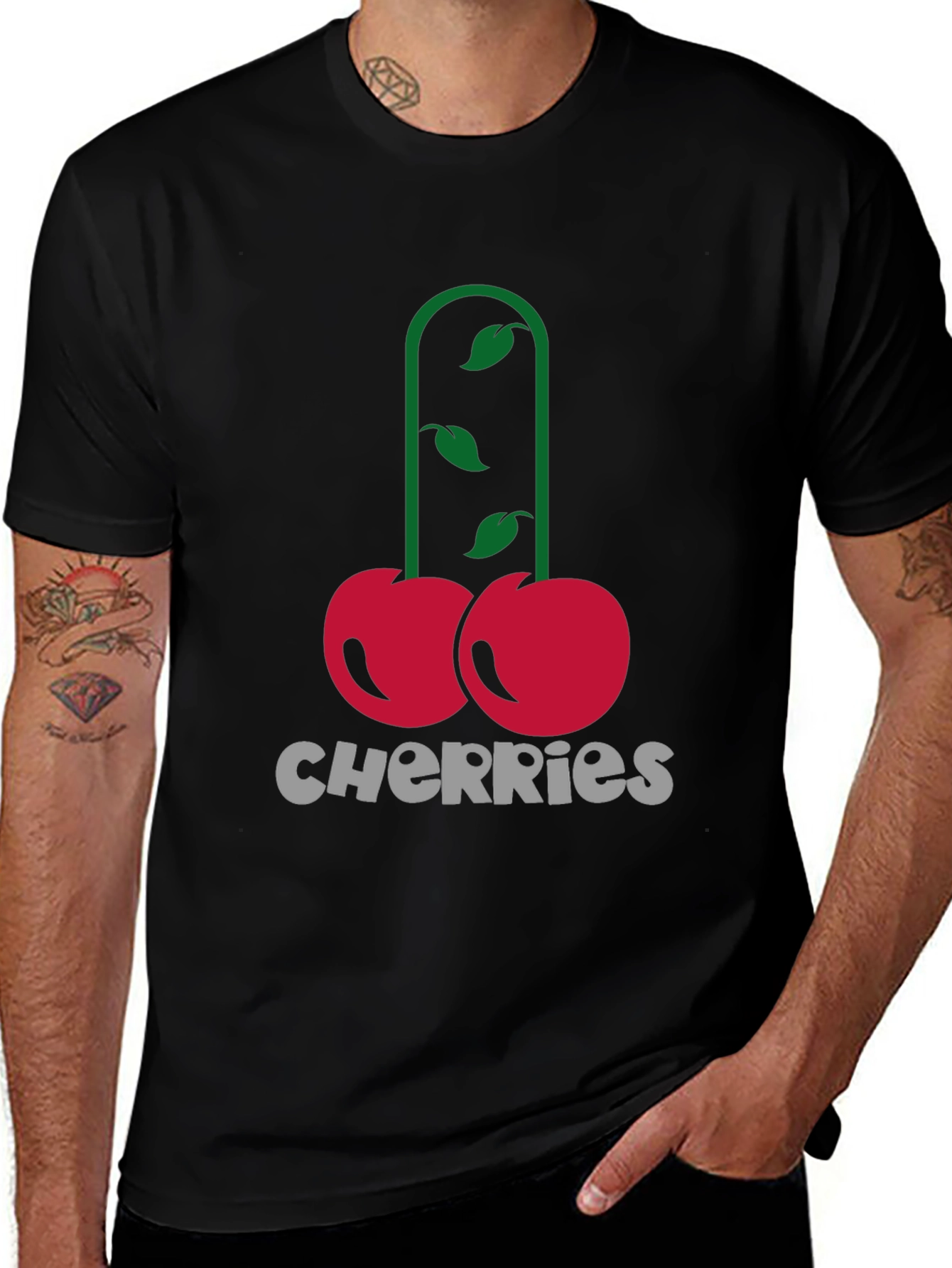 Variant 29 of Cherries Graphic Tee - Bold Humor Shirt