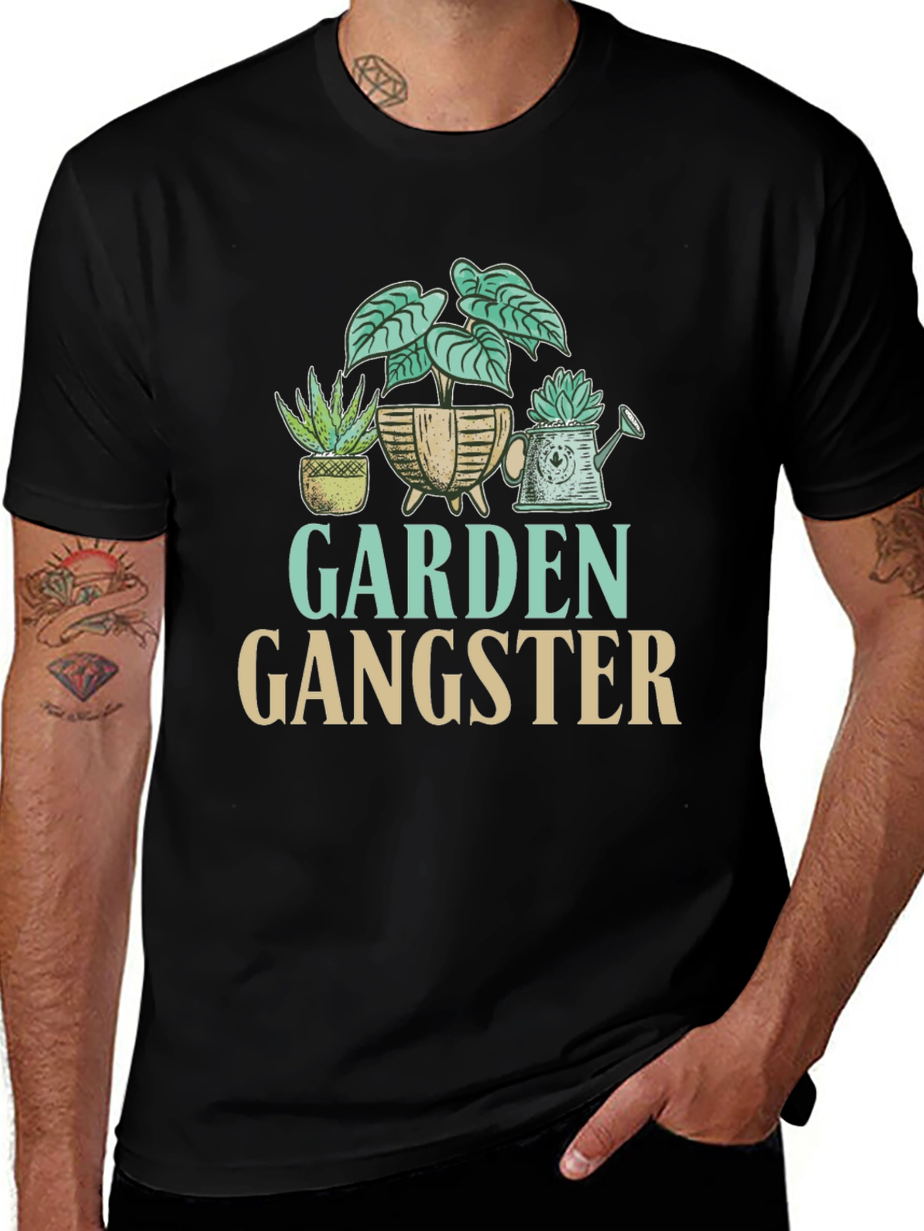 Variant 5 of Garden Gangster Graphic T-Shirt