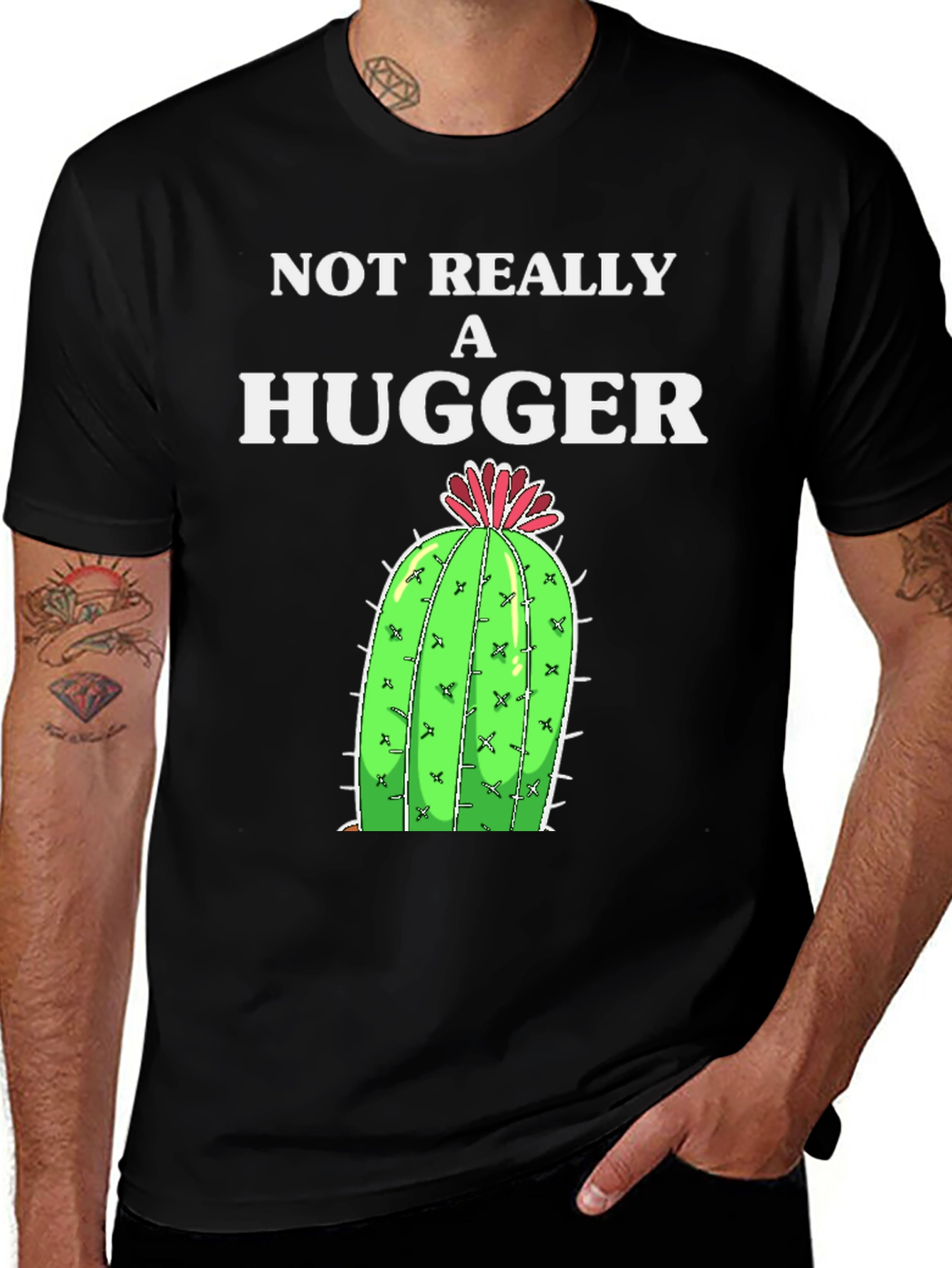 Variant 7 of Not Really A Hugger Cactus Graphic Tee