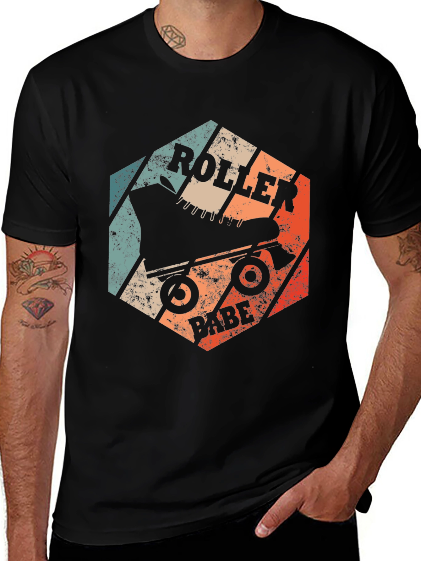 Variant 13 of Retro Roller Babe T-Shirt