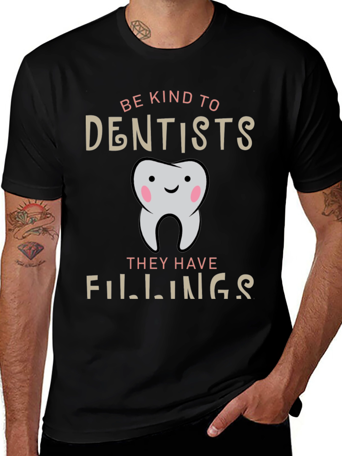 Variant 20 of Be Kind to Dentists T-Shirt Funny Dental Hygiene Tee