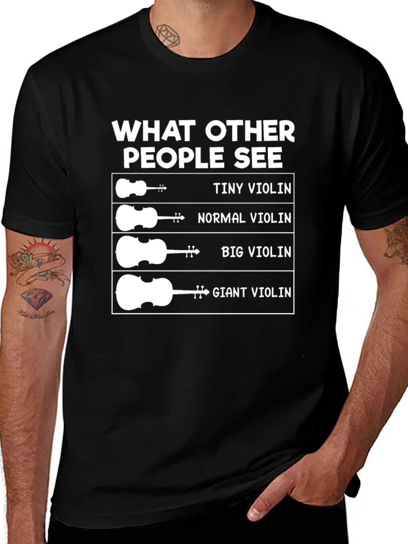 Variant 2 of Funny Violinist T-Shirt - What Others See