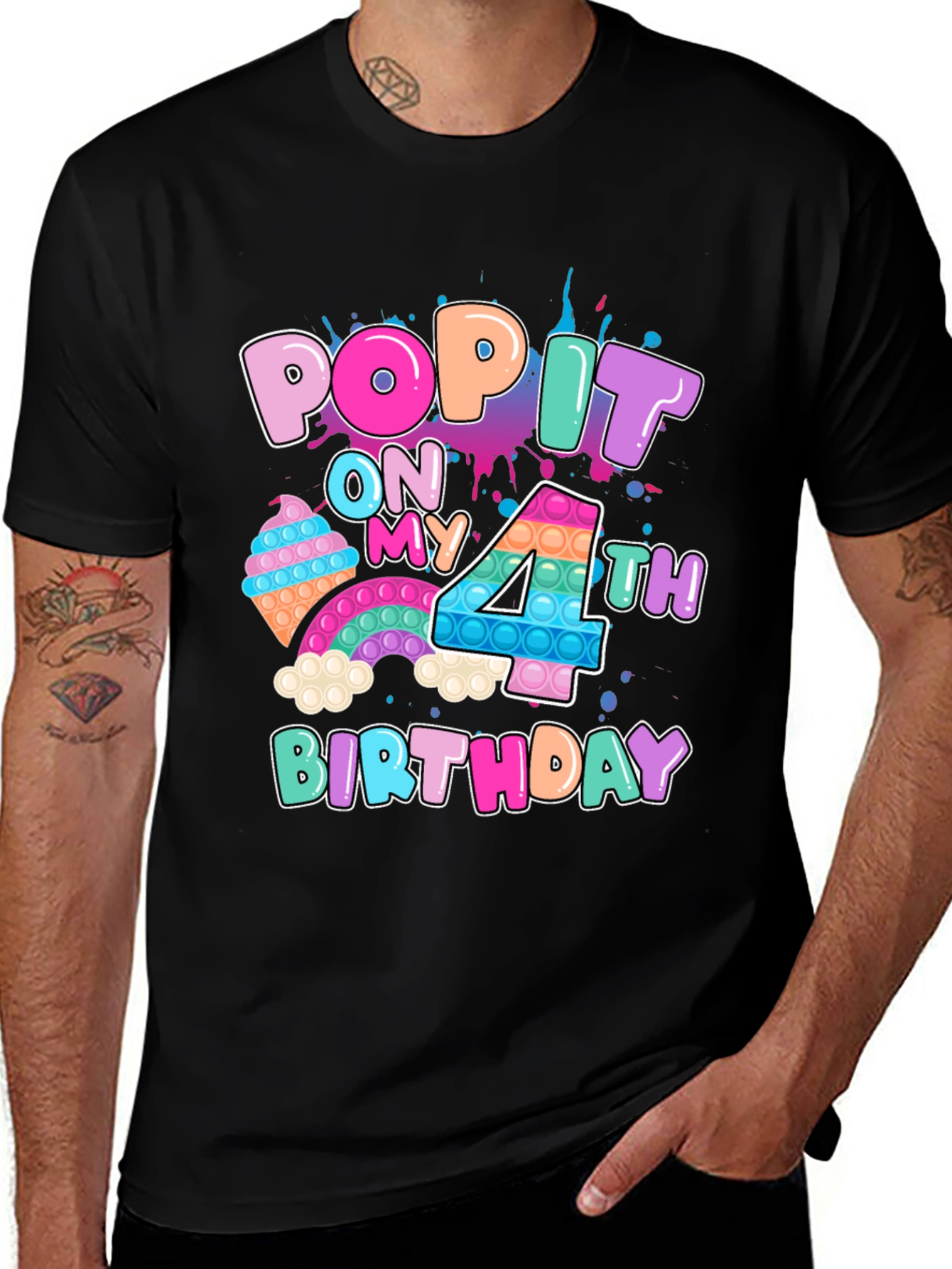Pop It On My 4th Birthday T-Shirt