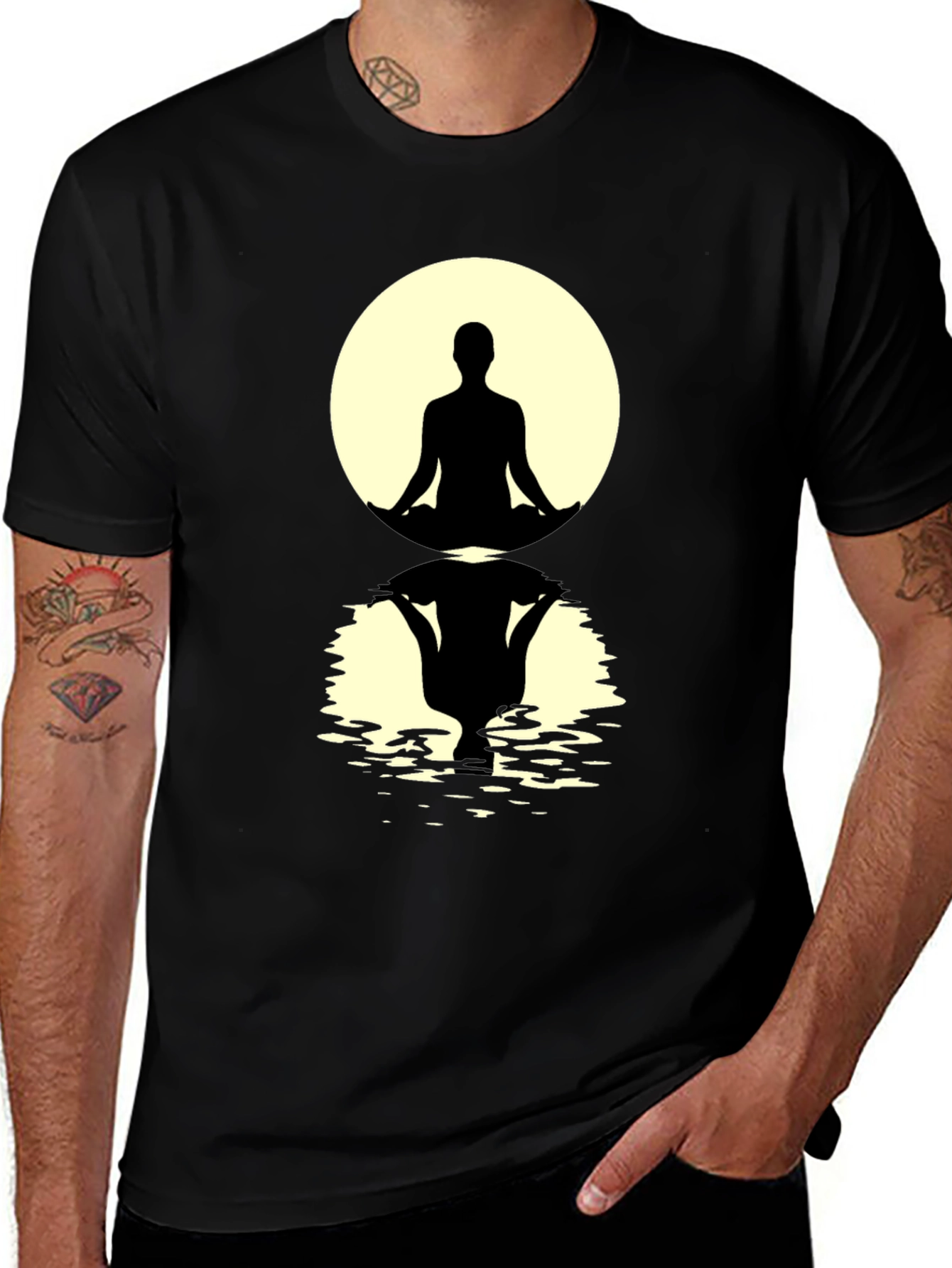 Variant 29 of Zen Meditation Silhouette T-Shirt