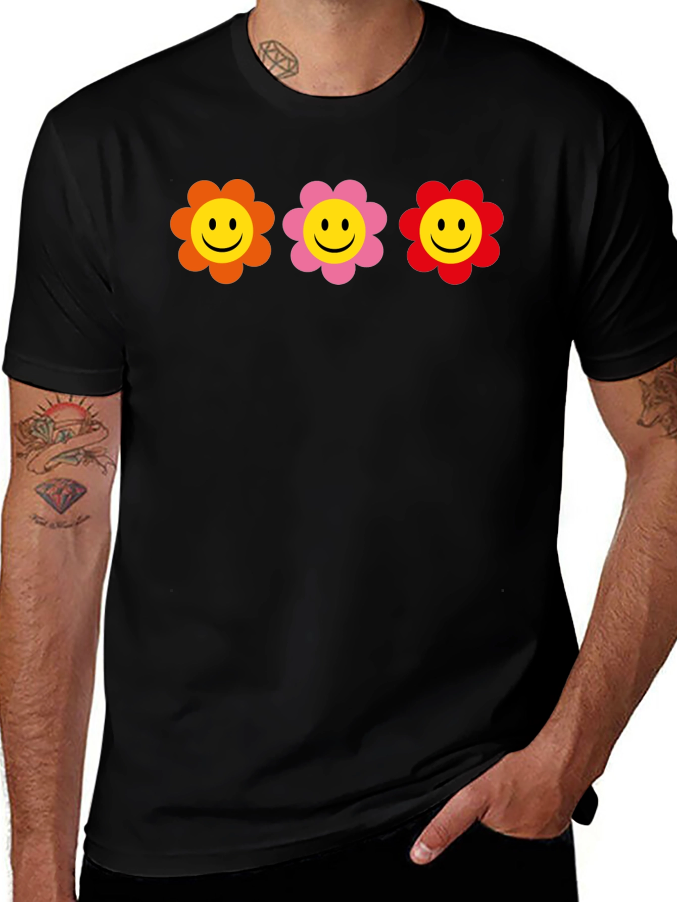 Variant 5 of Smiley Flower T-Shirt