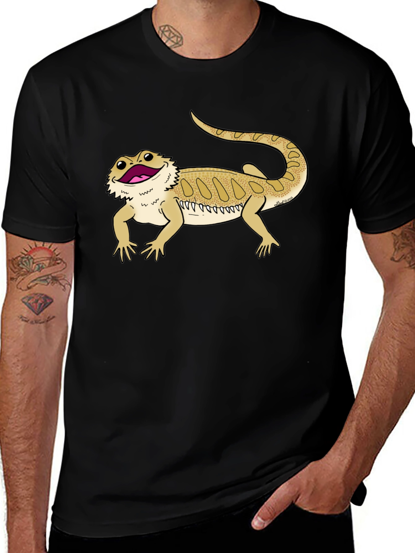 Bearded Dragon T-Shirt - Cool Lizard Graphic Tee