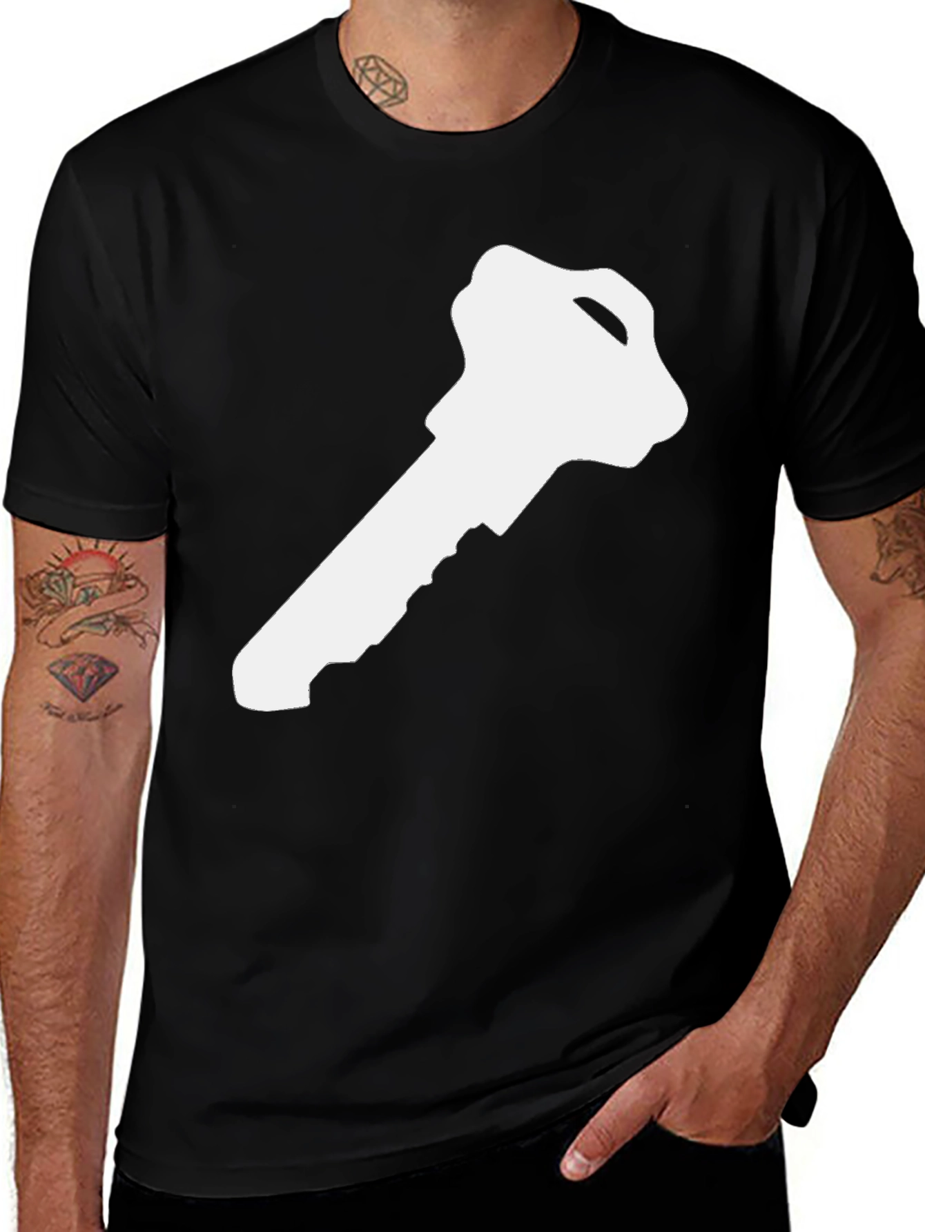 Variant 16 of Key Graphic Tee - Unlock Your Style