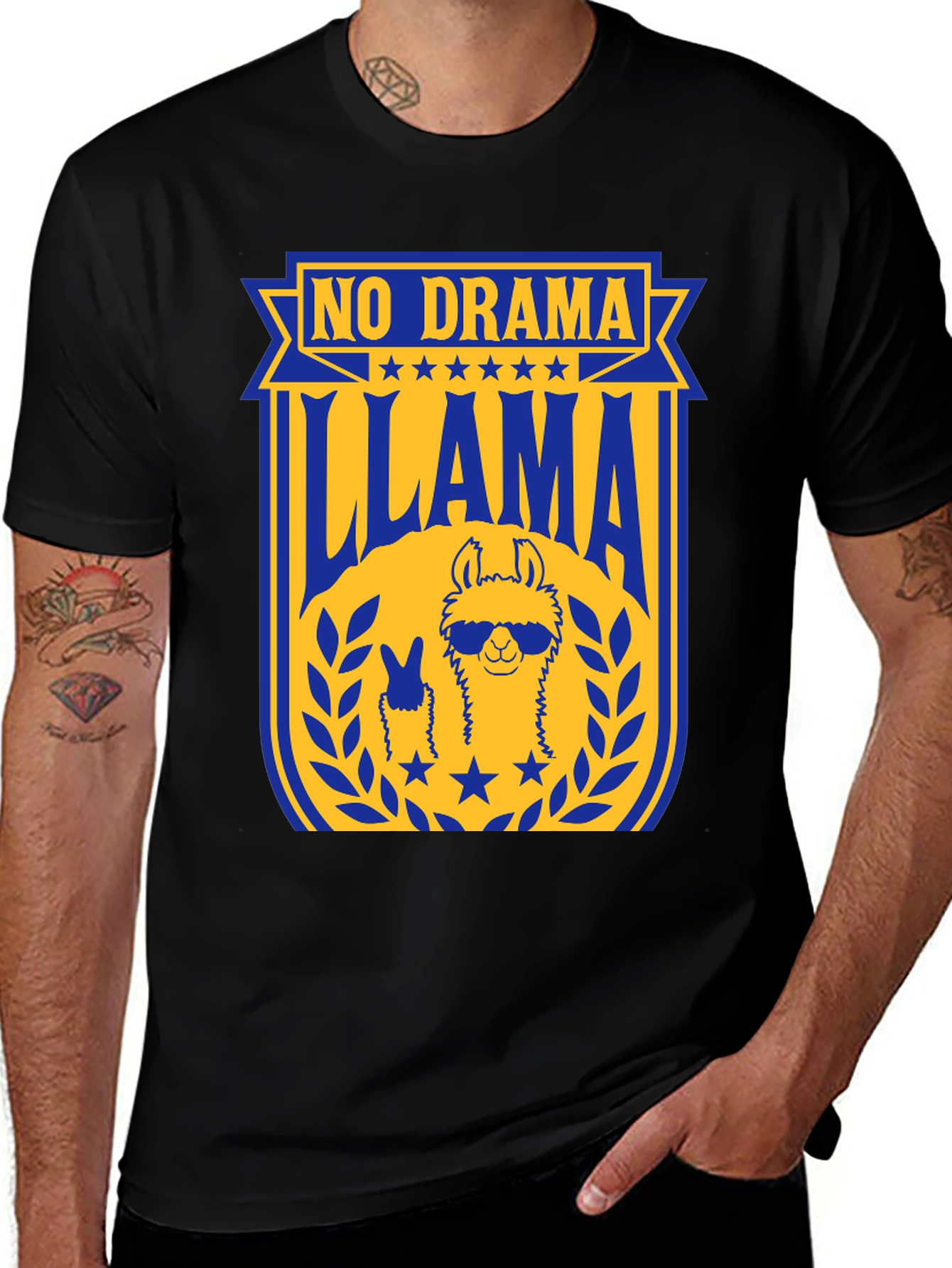 Variant 27 of No Drama Llama Graphic Tee - Cool & Fun