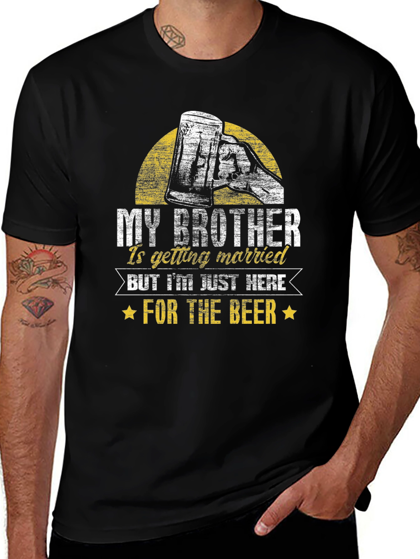 Variant 22 of Funny Beer Lover T-Shirt - My Brother's Wedding