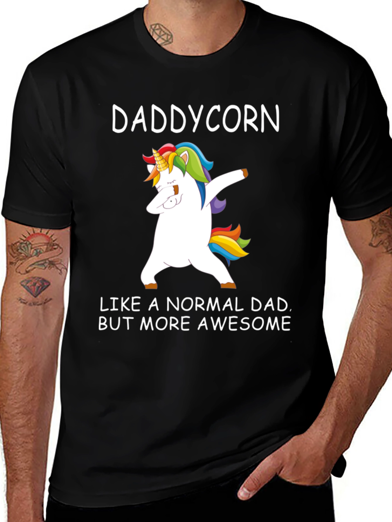 Daddycorn T-Shirt - Awesome Dad Unicorn Tee