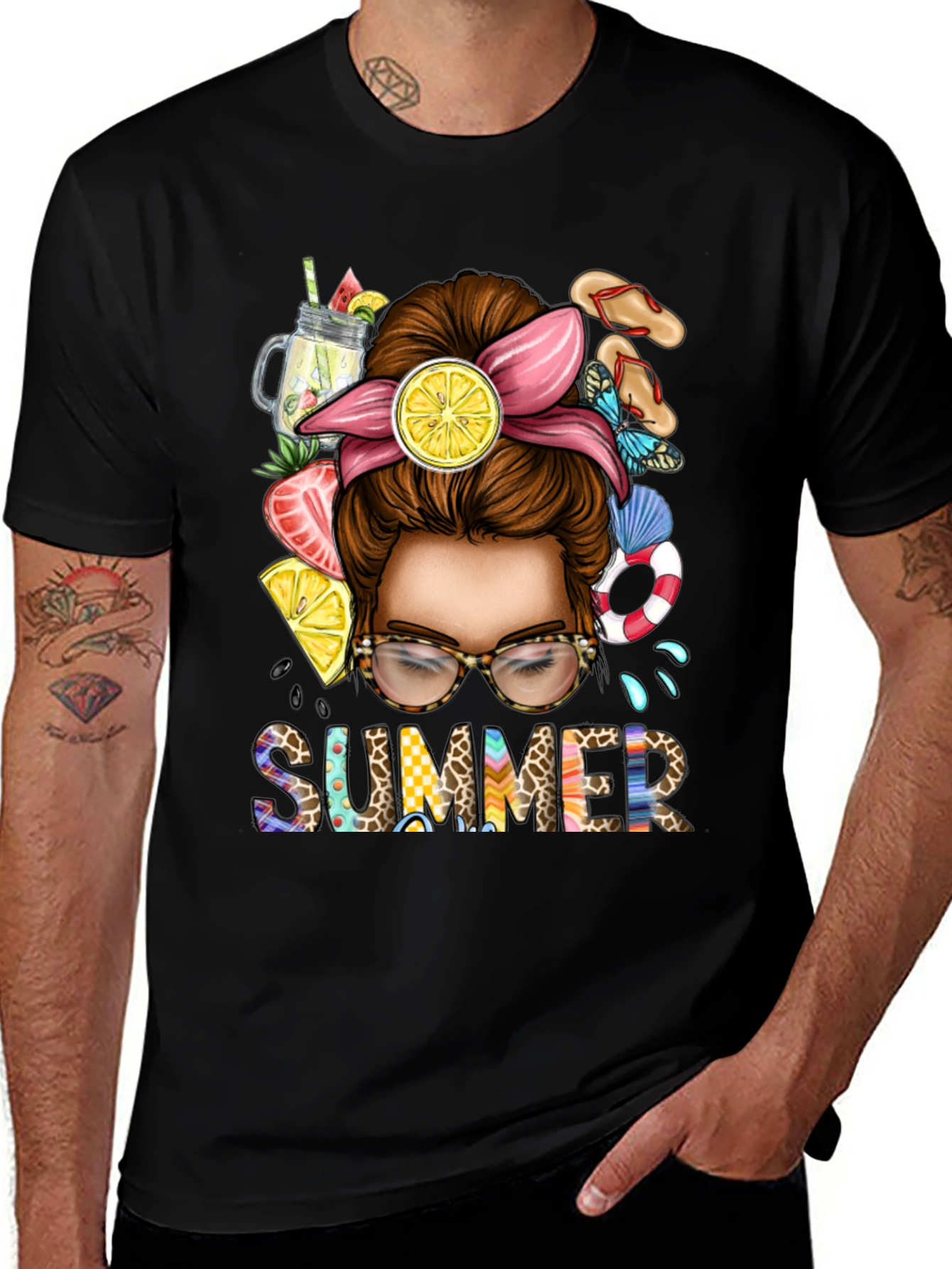 Variant 12 of Summer Messy Bun T-Shirt