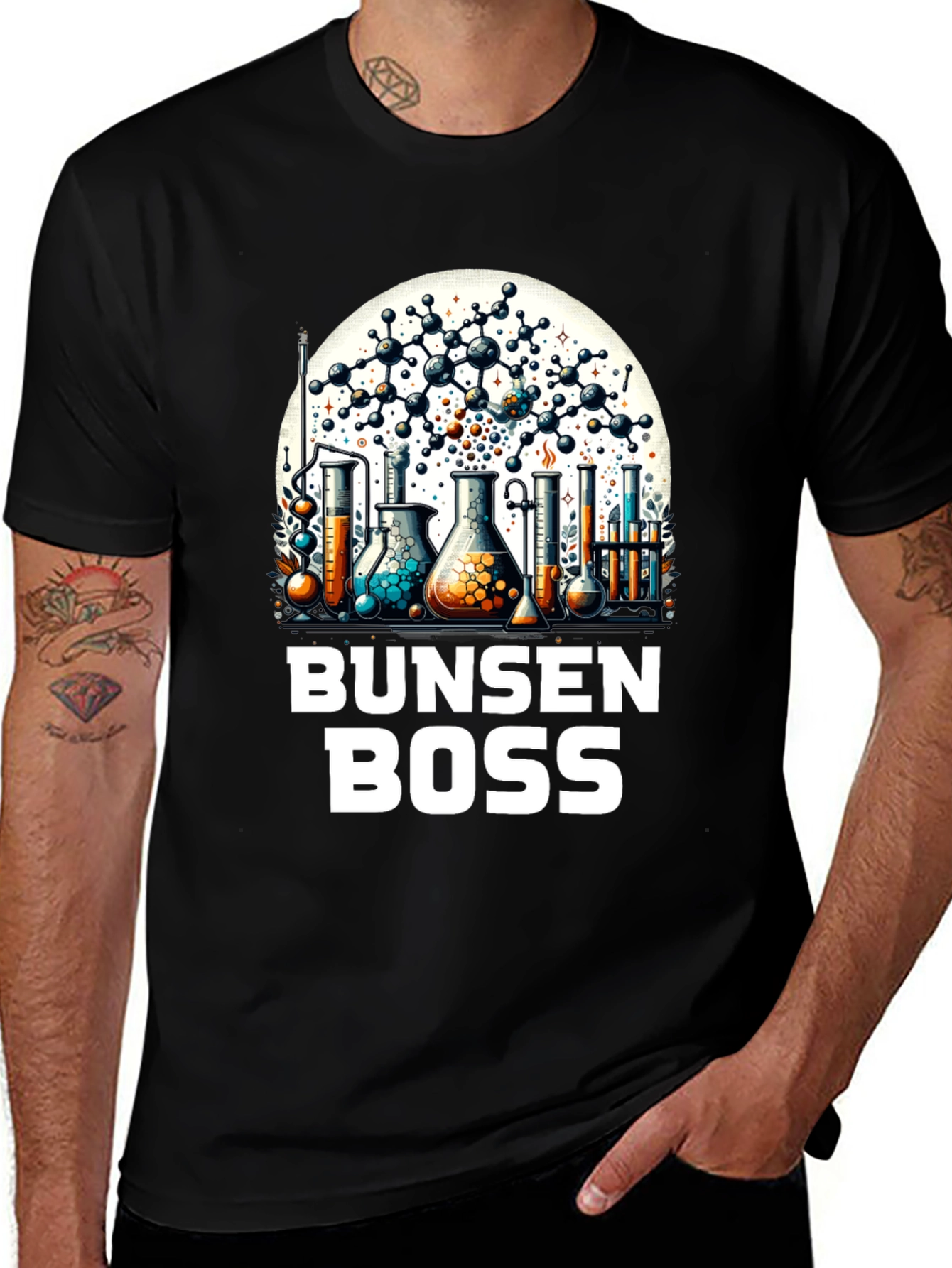 Variant 16 of Bunsen Boss Science T-Shirt
