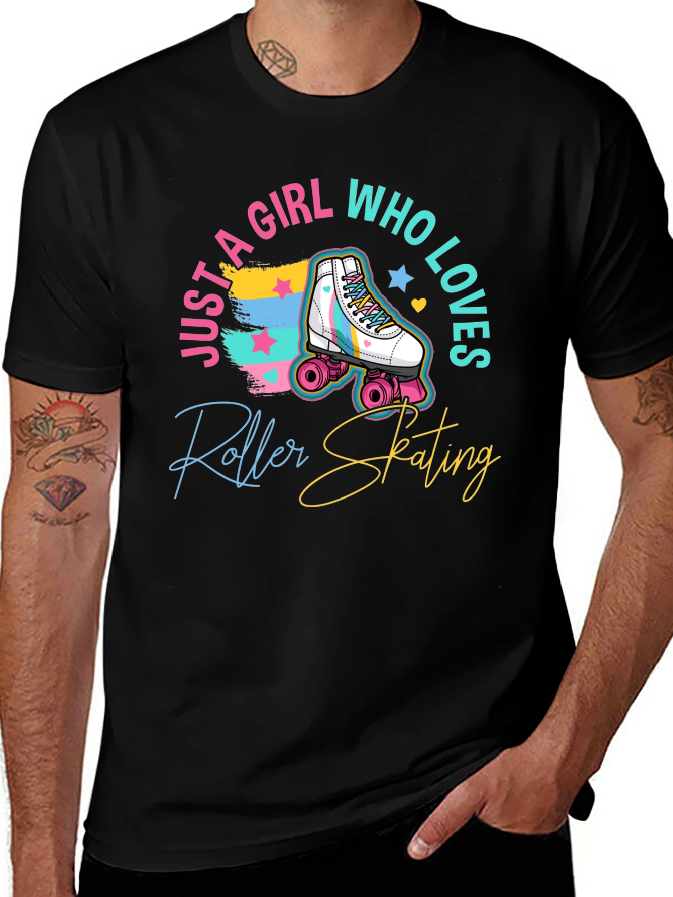 Variant 9 of Roller Skating Girl T-Shirt