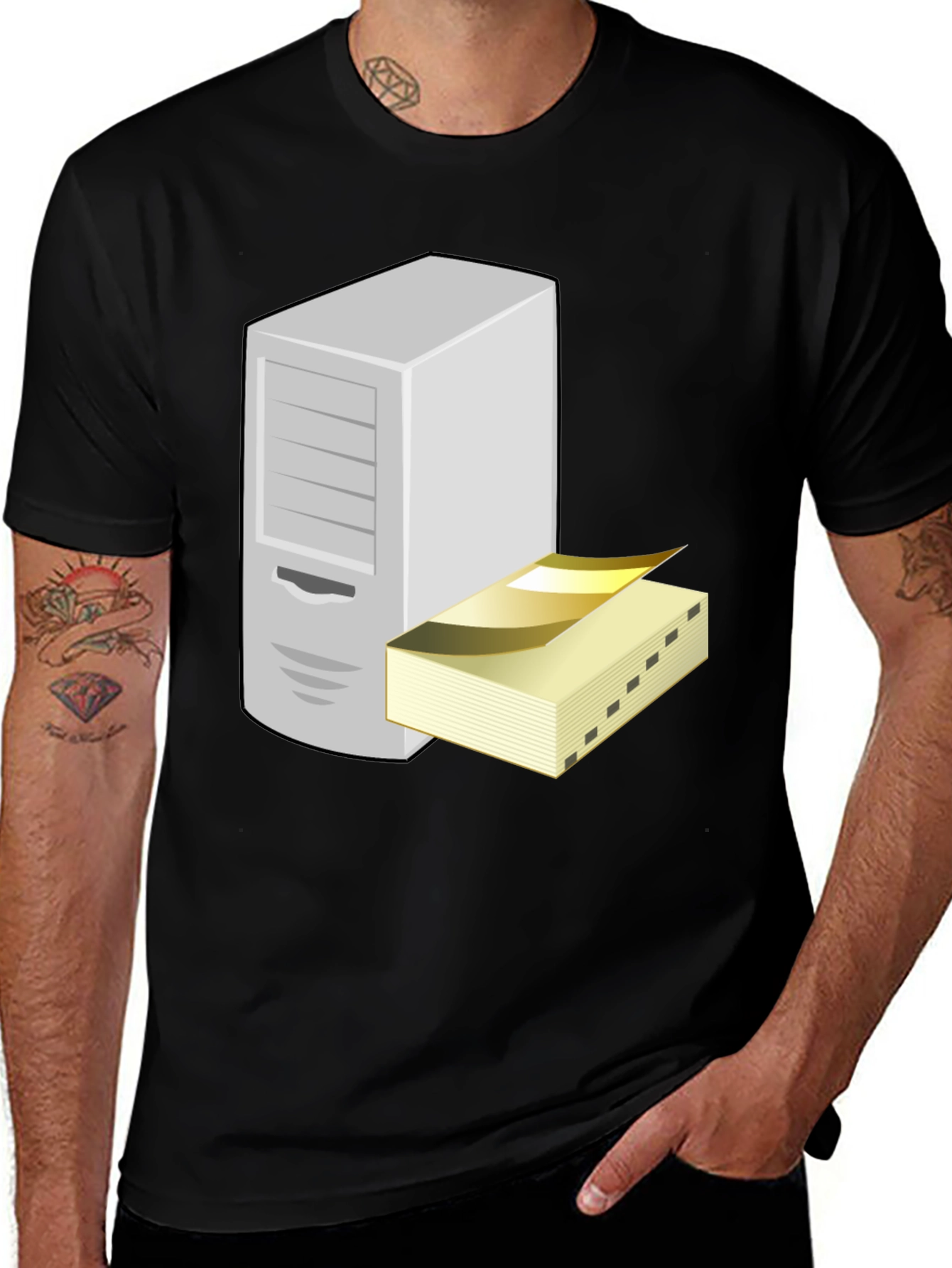 Variant 10 of Server Stack T-Shirt - Geek Data Humor Tee