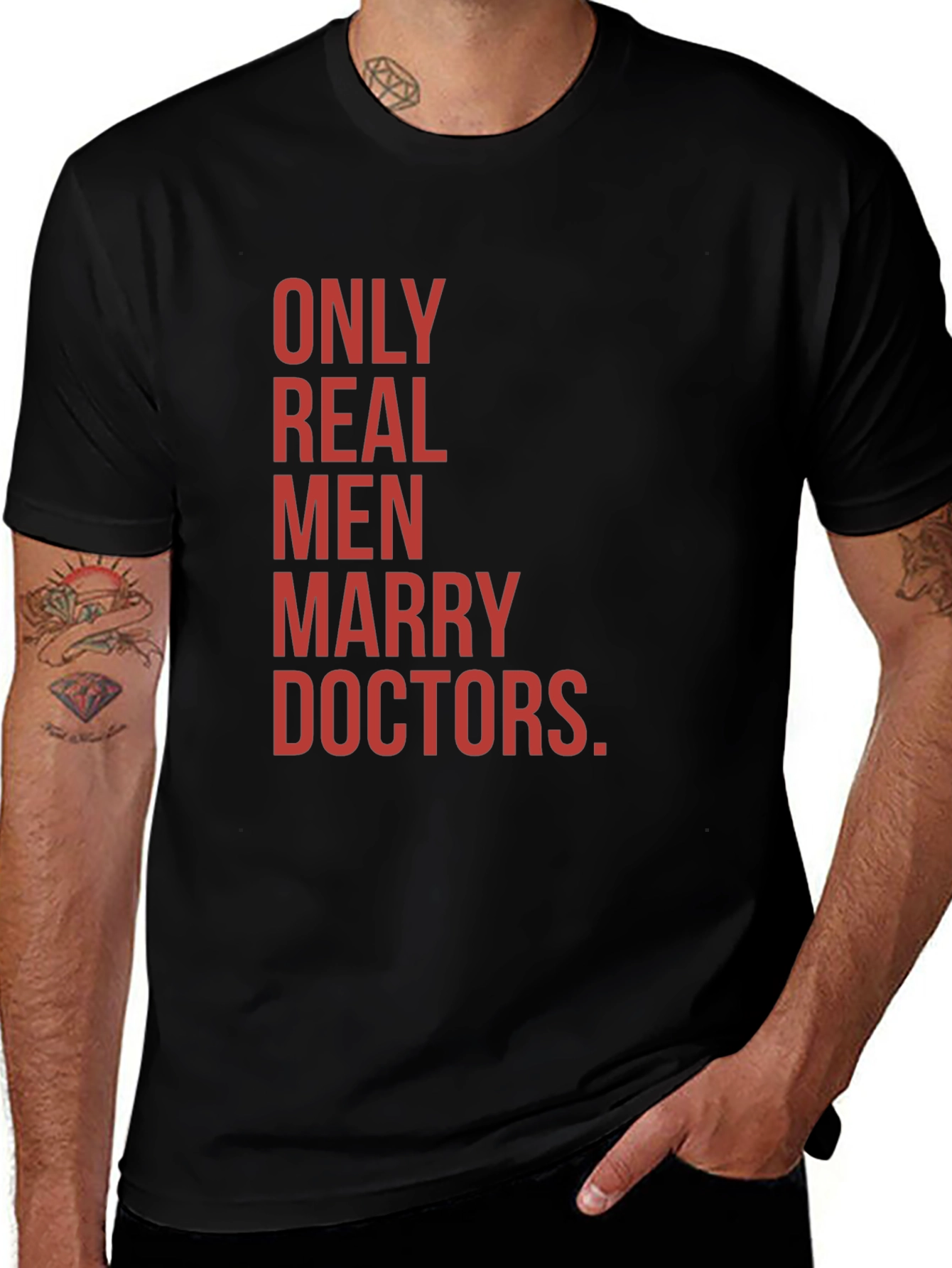 Variant 20 of Only Real Men Marry Doctors T-Shirt