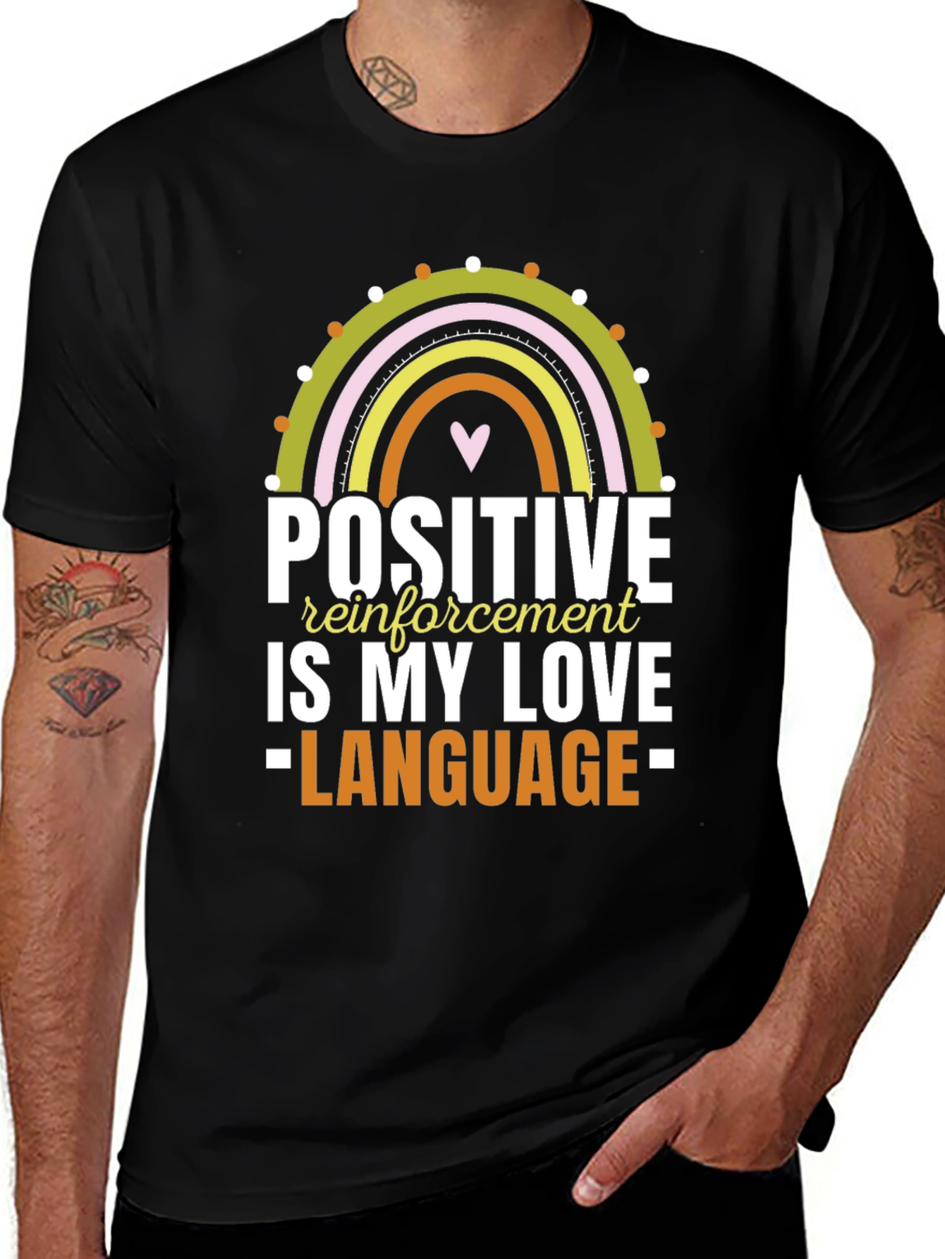 Variant 10 of Positive Reinforcement Love Language Graphic Tee