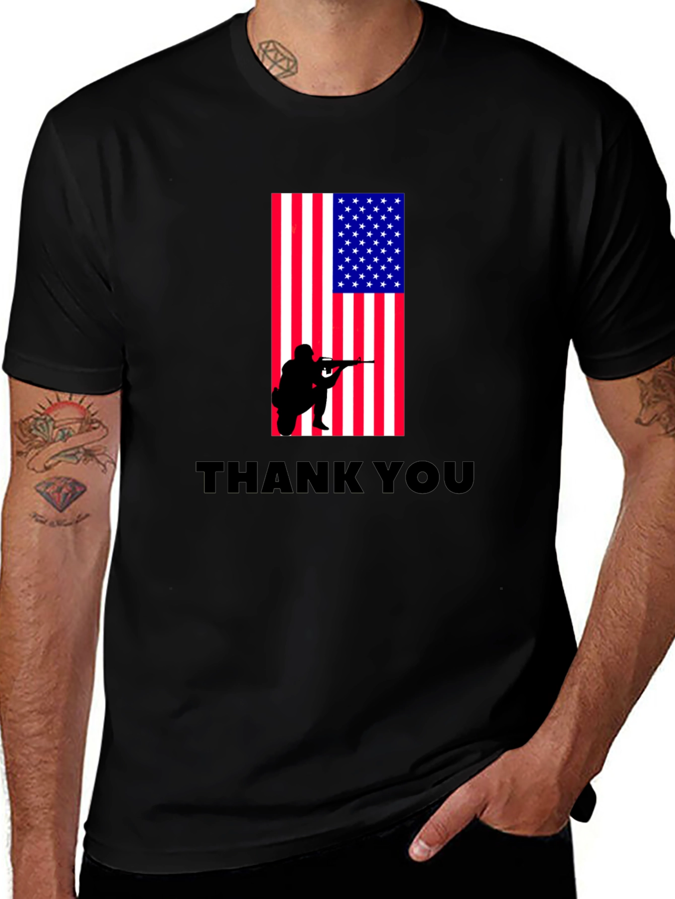 Variant 8 of Patriotic Soldier Graphic T-Shirt