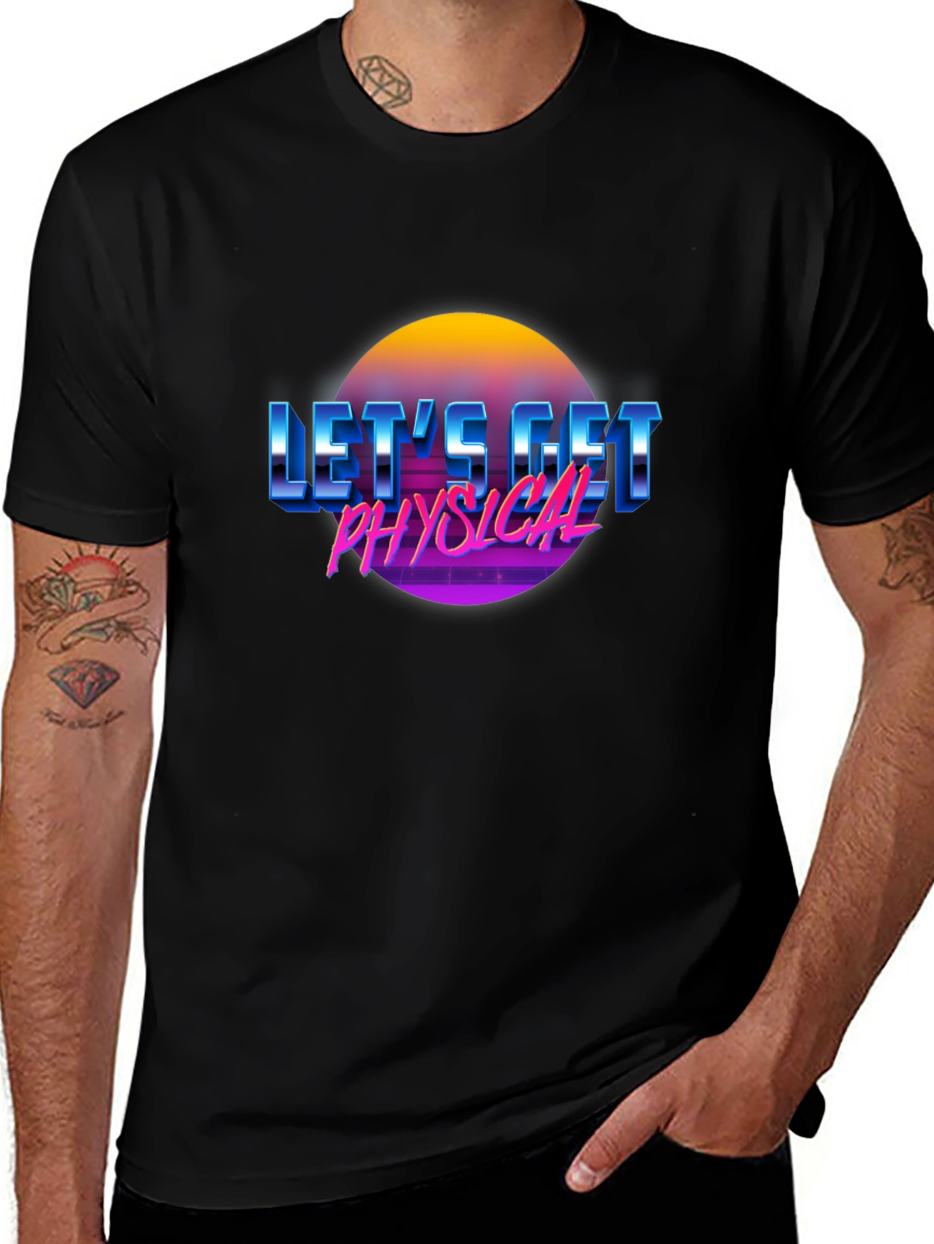 Variant 17 of Retro Let's Get Physical Graphic T-Shirt