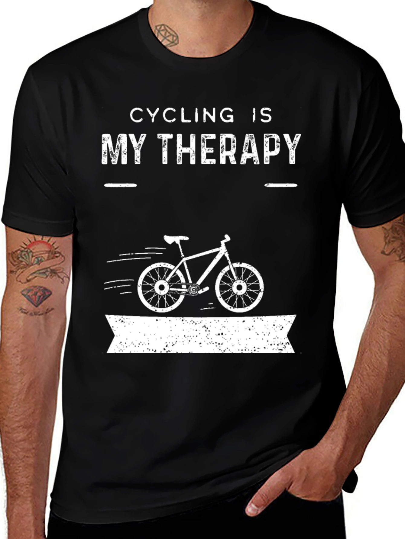 Variant 26 of Cycling is My Therapy T-Shirt