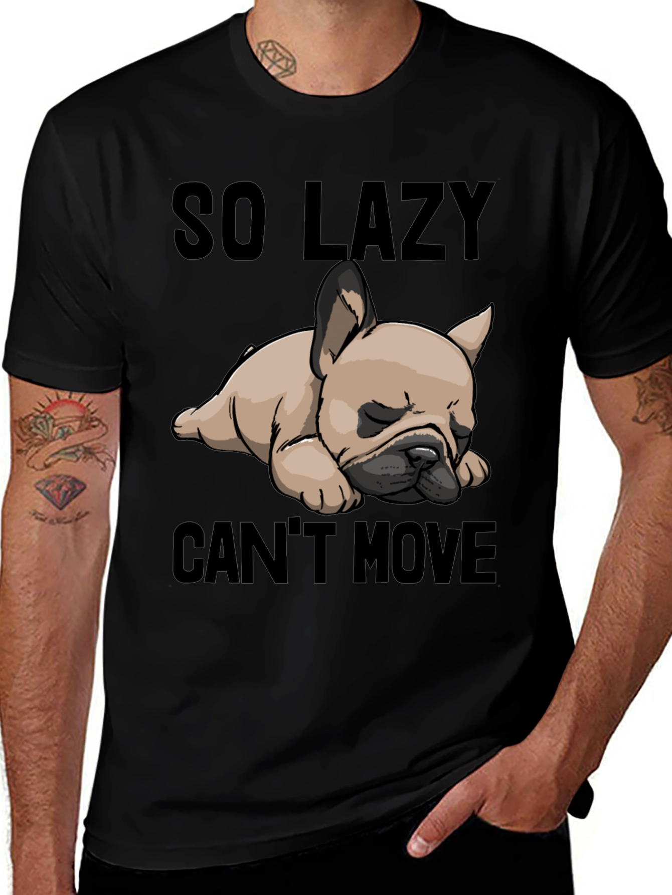 Variant 8 of Lazy Dog Graphic T-Shirt