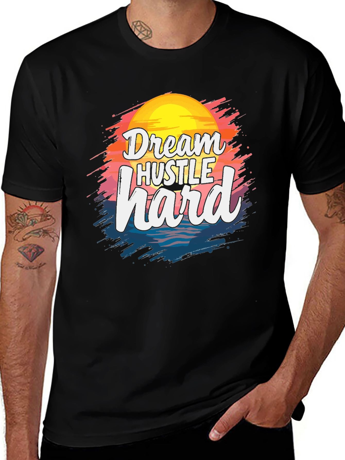 Variant 18 of Dream Hustle Hard Graphic T-Shirt