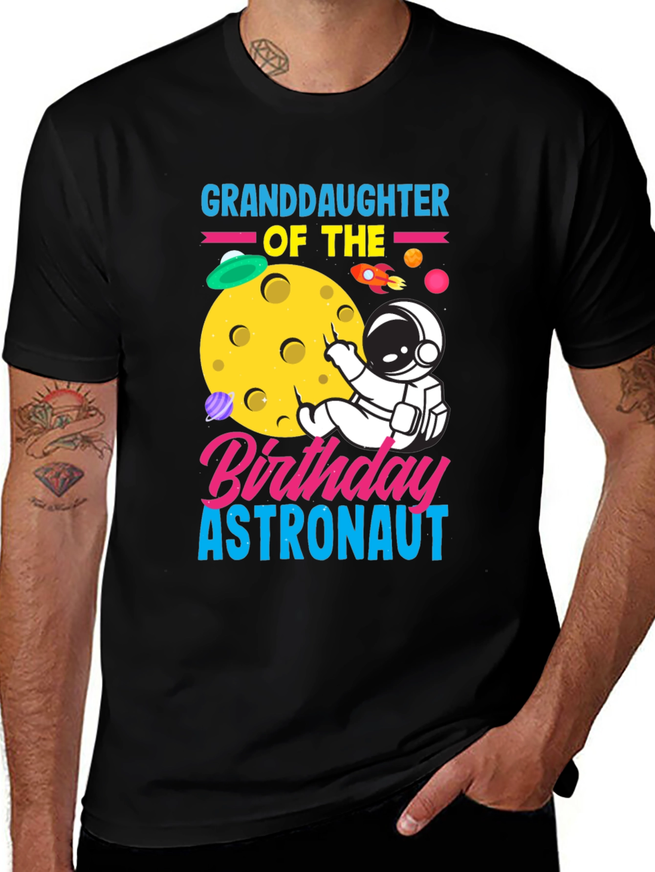 Variant 14 of Granddaughter Astronaut Birthday T-Shirt