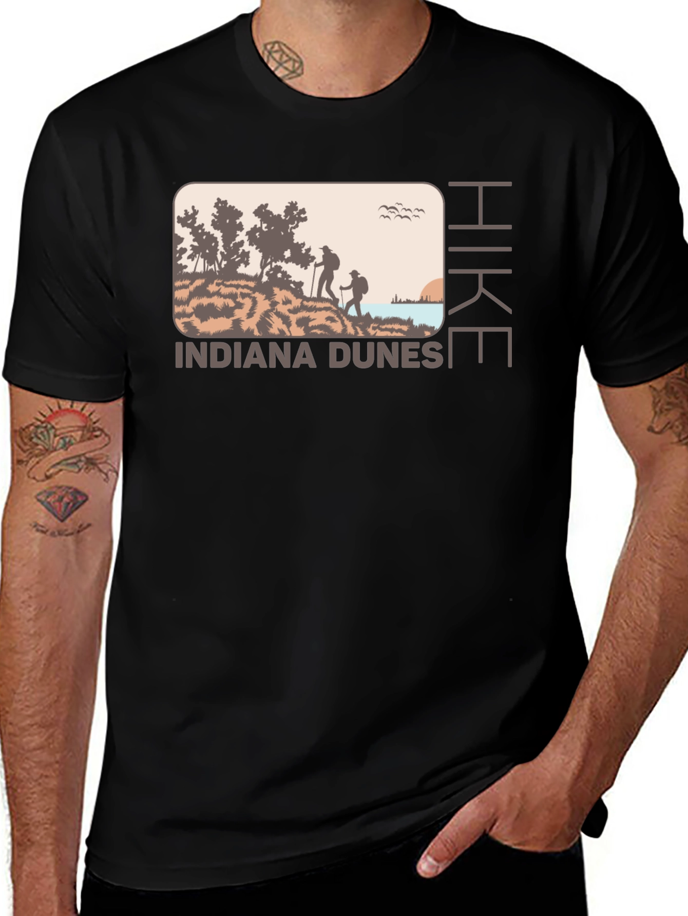 Indiana Dunes Hike Graphic Tee