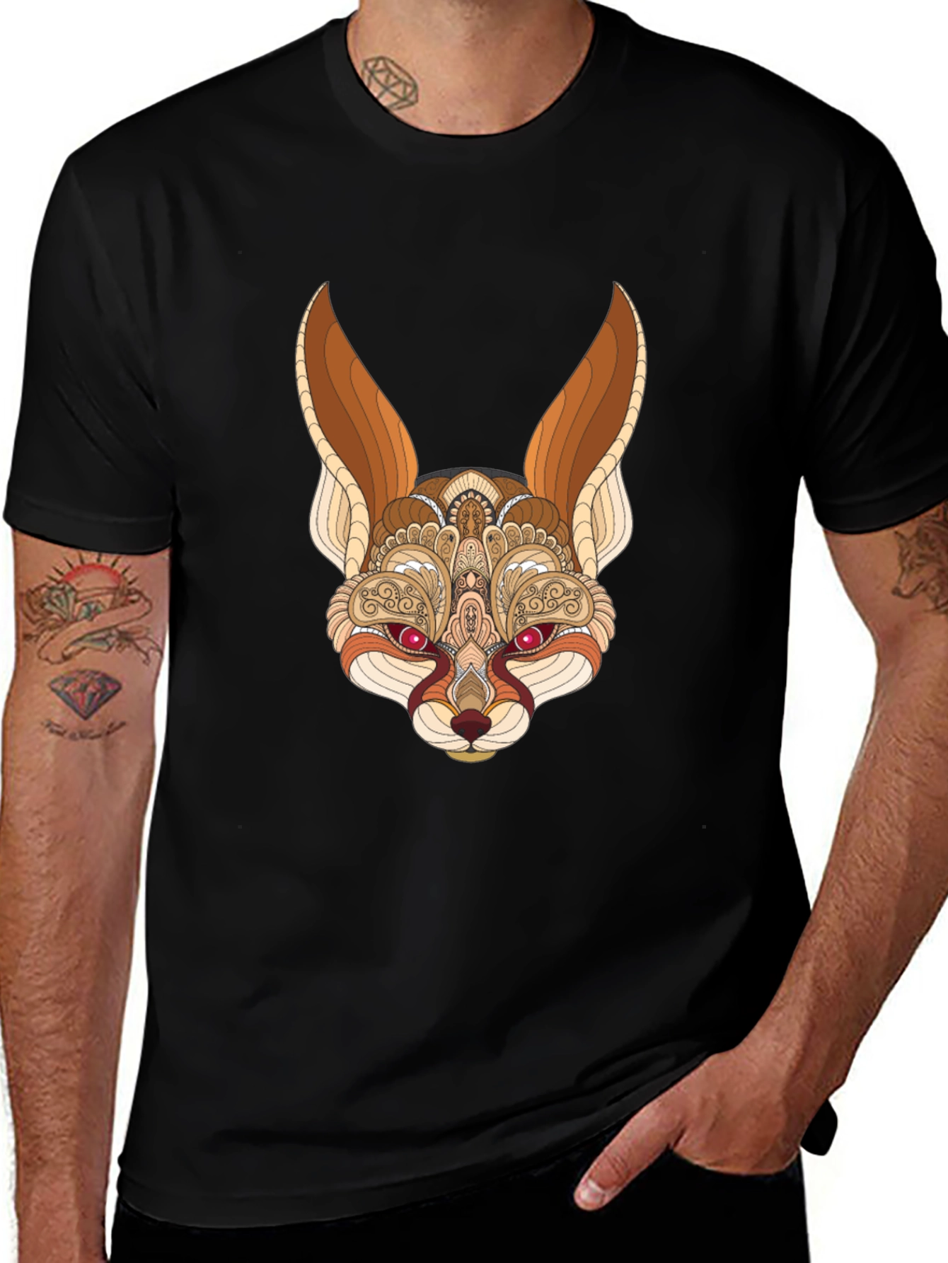 Variant 26 of Fennec Fox Graphic T-Shirt - Unique Design