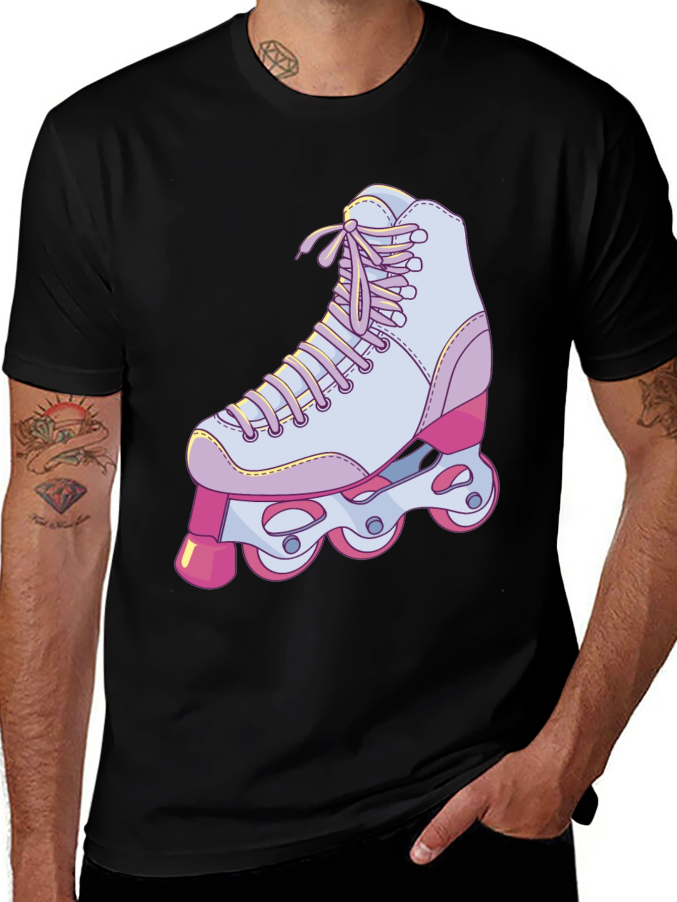 Retro Roller Skate Graphic T-Shirt