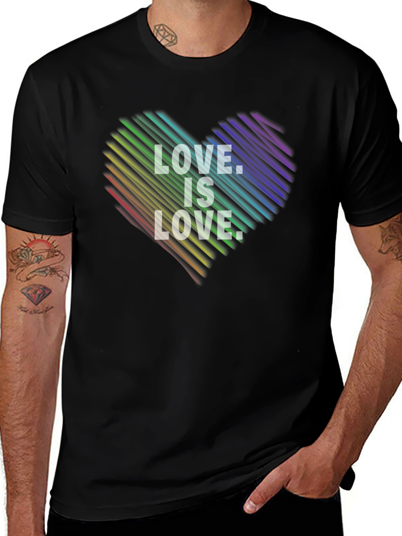 Variant 30 of Love Is Love Rainbow Heart T-Shirt
