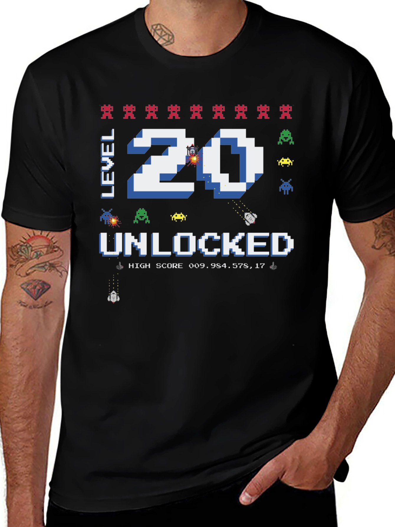 Variant 14 of Level 20 Unlocked T-Shirt - Gamer Birthday Tee