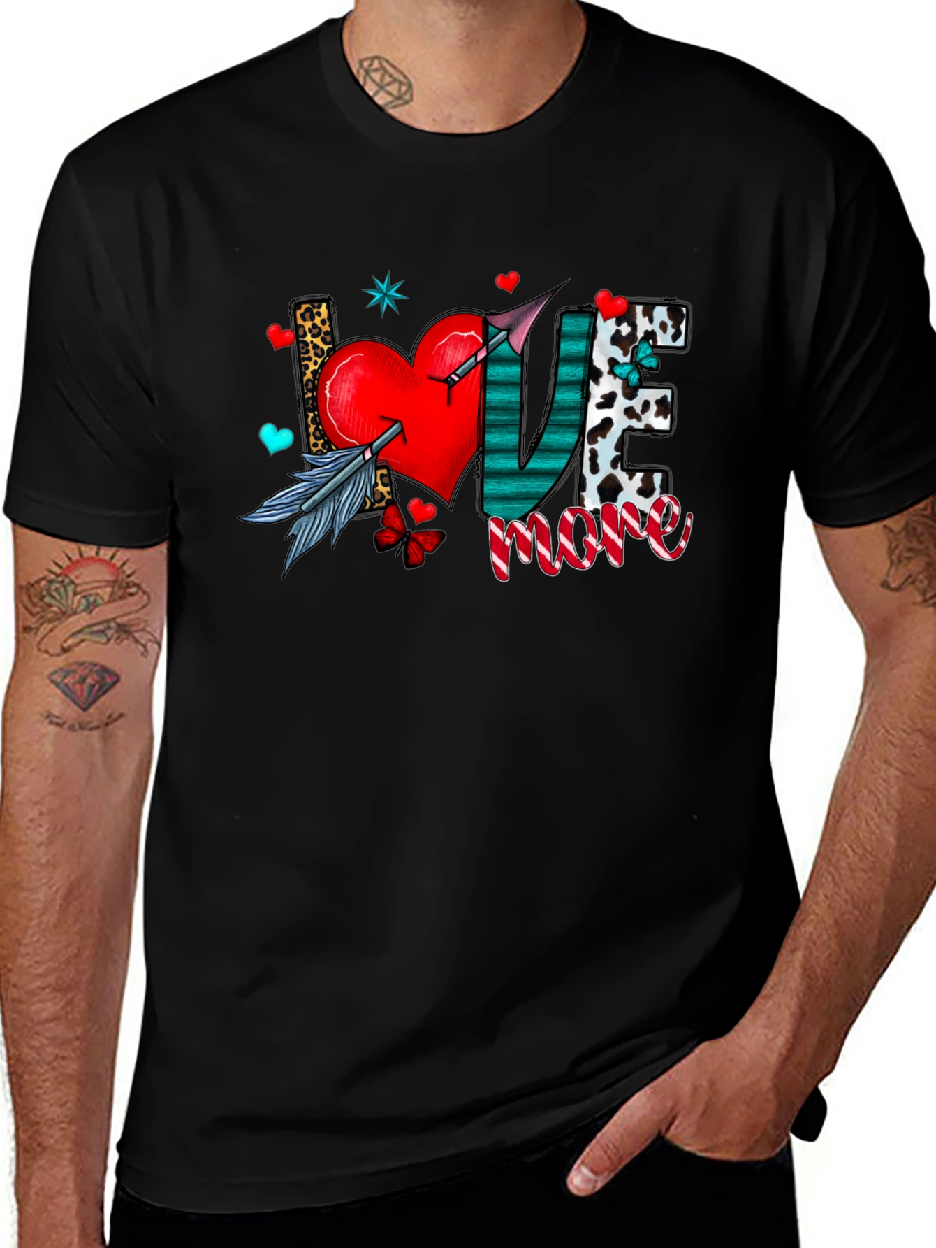Variant 30 of Love More Graphic T-Shirt - Trendy Casual Tee