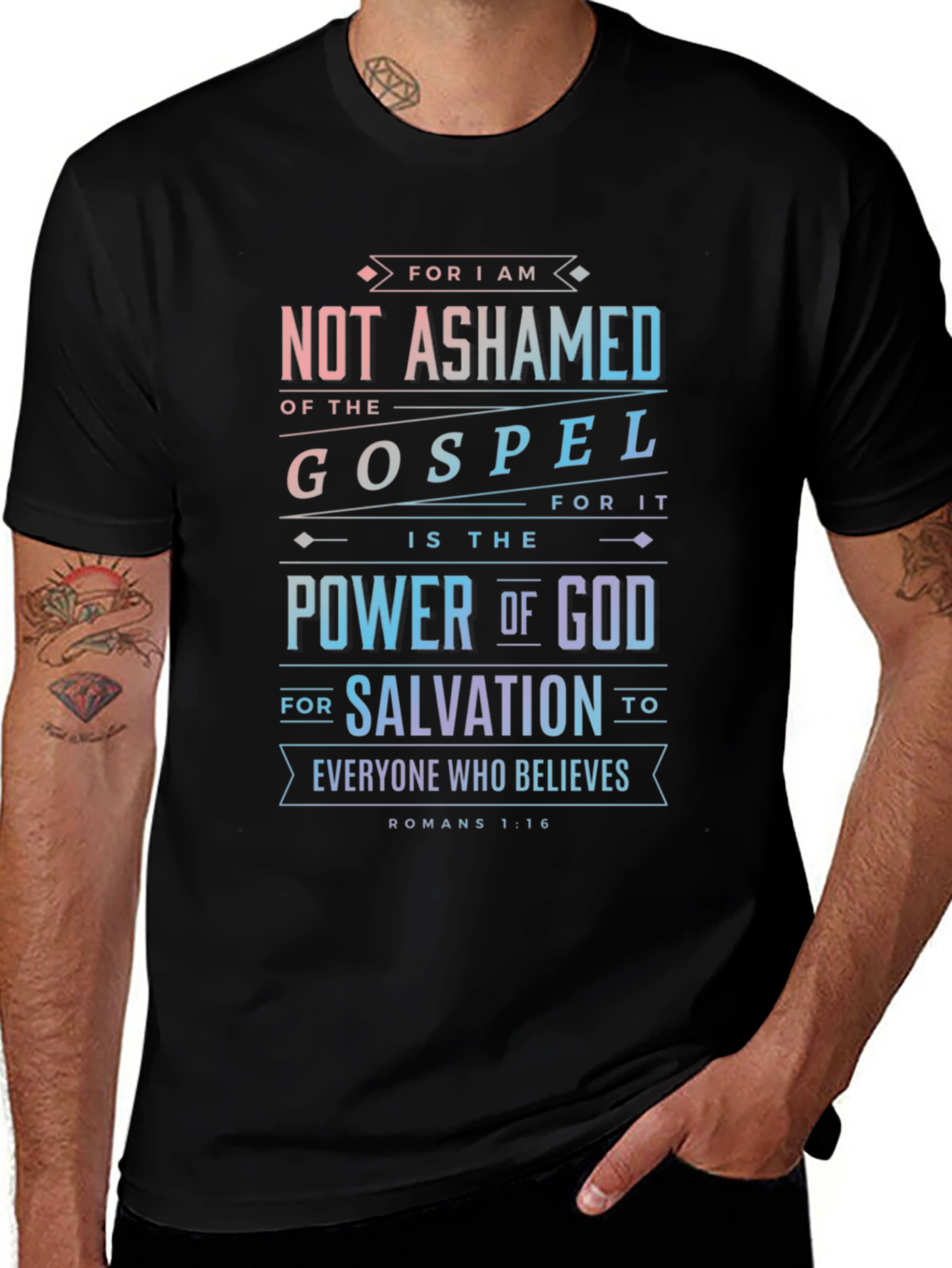 Faith Inspired Graphic Tee - Romans 1:16