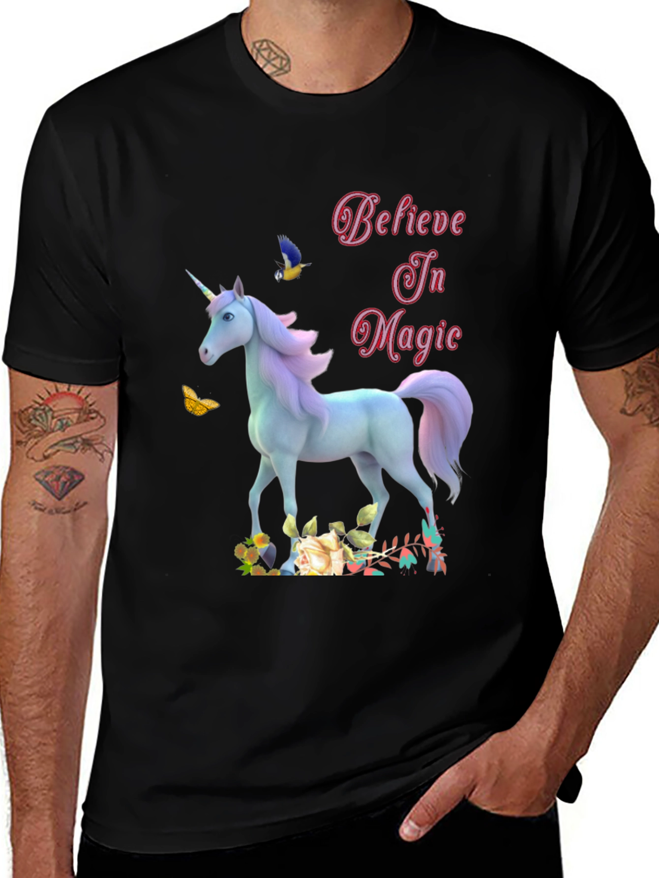 Believe In Magic Unicorn Graphic Tee