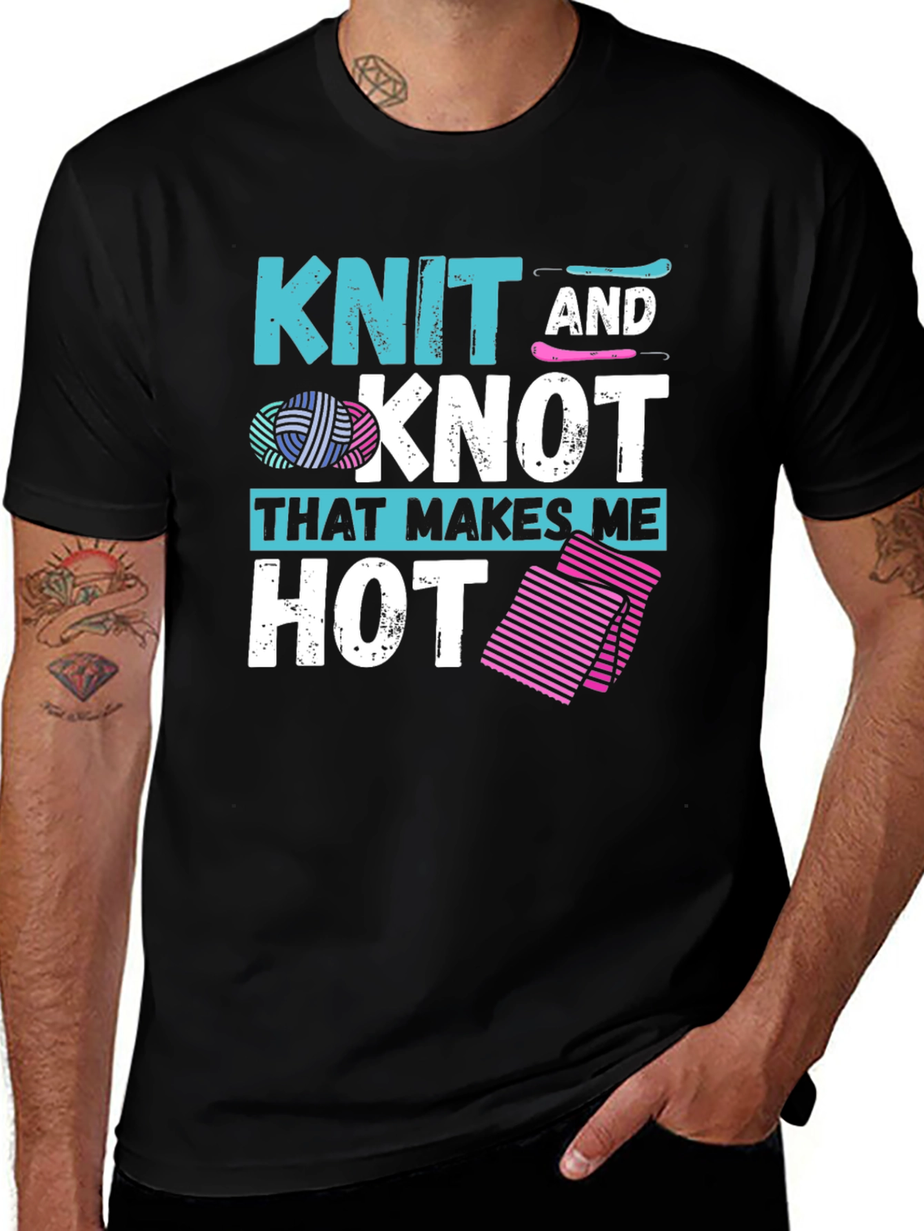 Variant 4 of Knit and Knot Makes Me Hot T-Shirt