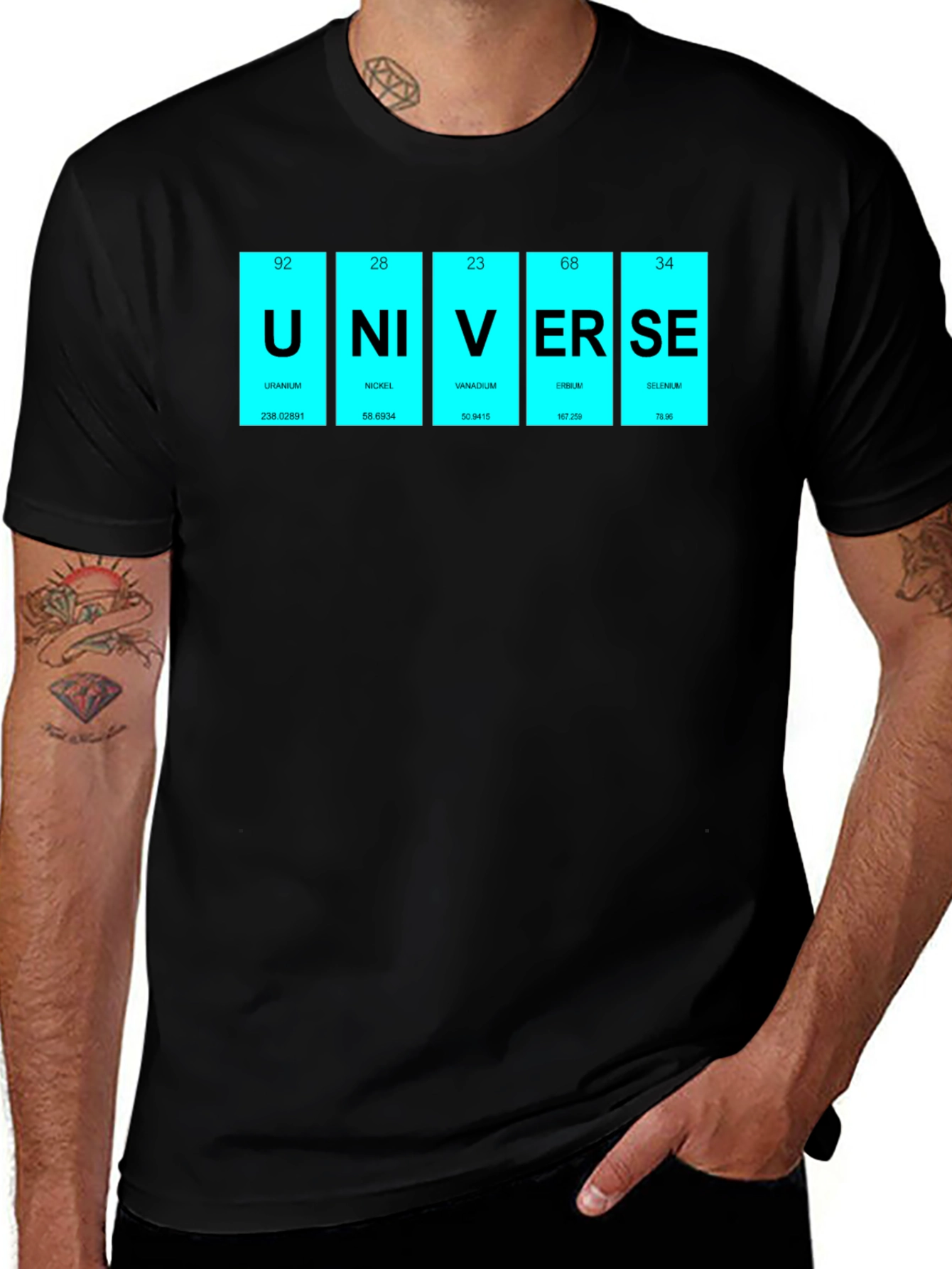 Periodic Table "Universe" T-Shirt - Science Geek Apparel