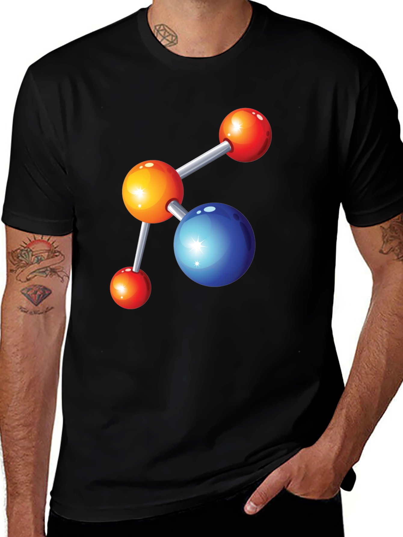 Variant 24 of Molecular Structure Graphic T-Shirt
