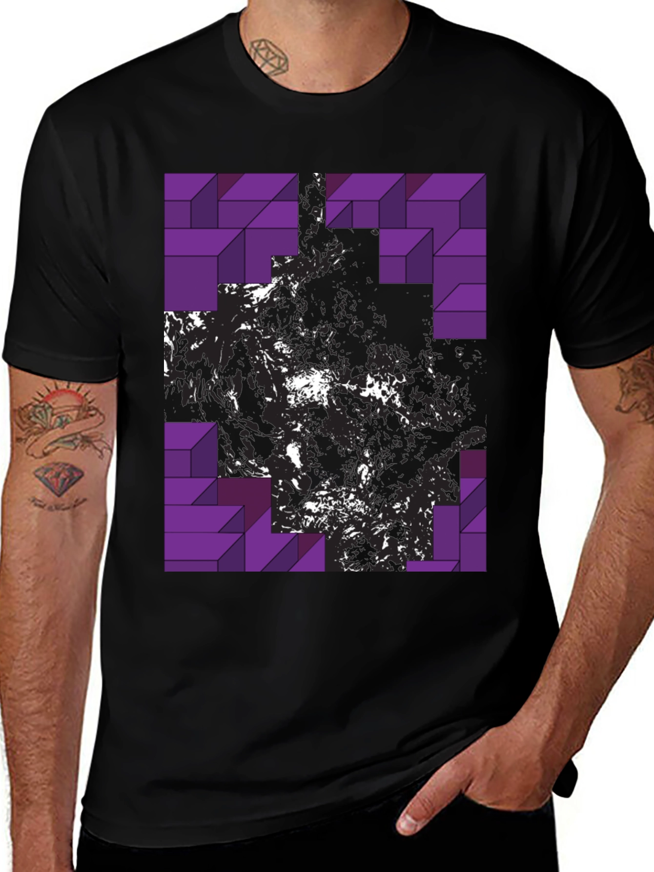 Variant 8 of Abstract Geometric T-Shirt - Modern Graphic Tee