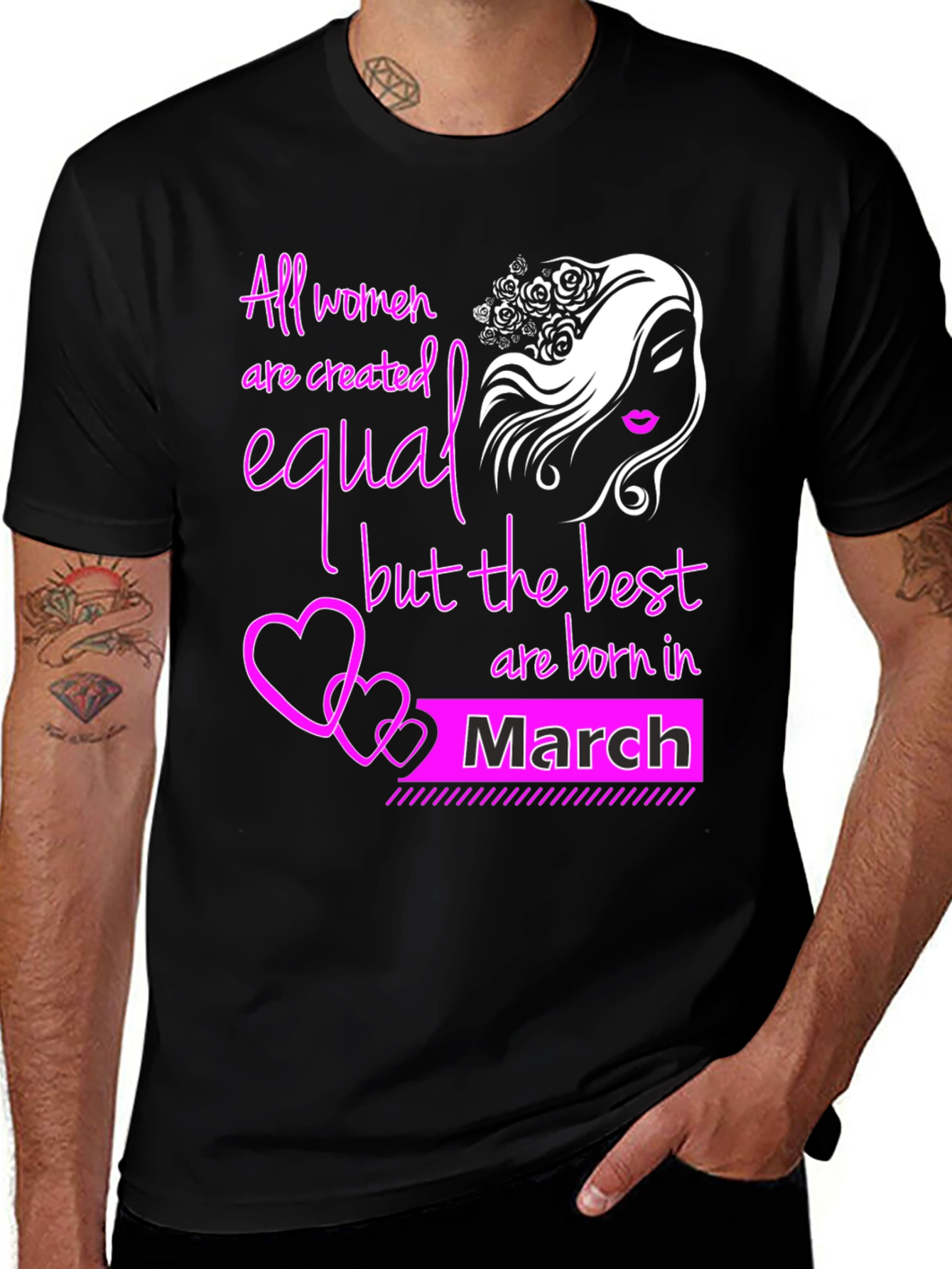Variant 14 of All Women Born in March T-Shirt