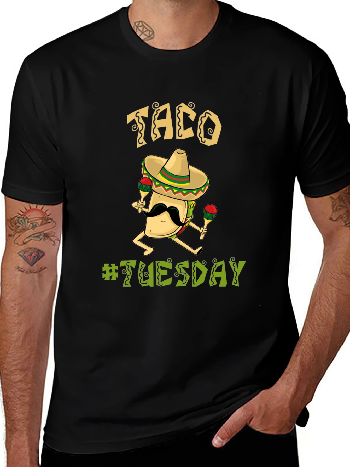 Variant 10 of Taco Tuesday Men's Graphic Tee - Fiesta Fun!