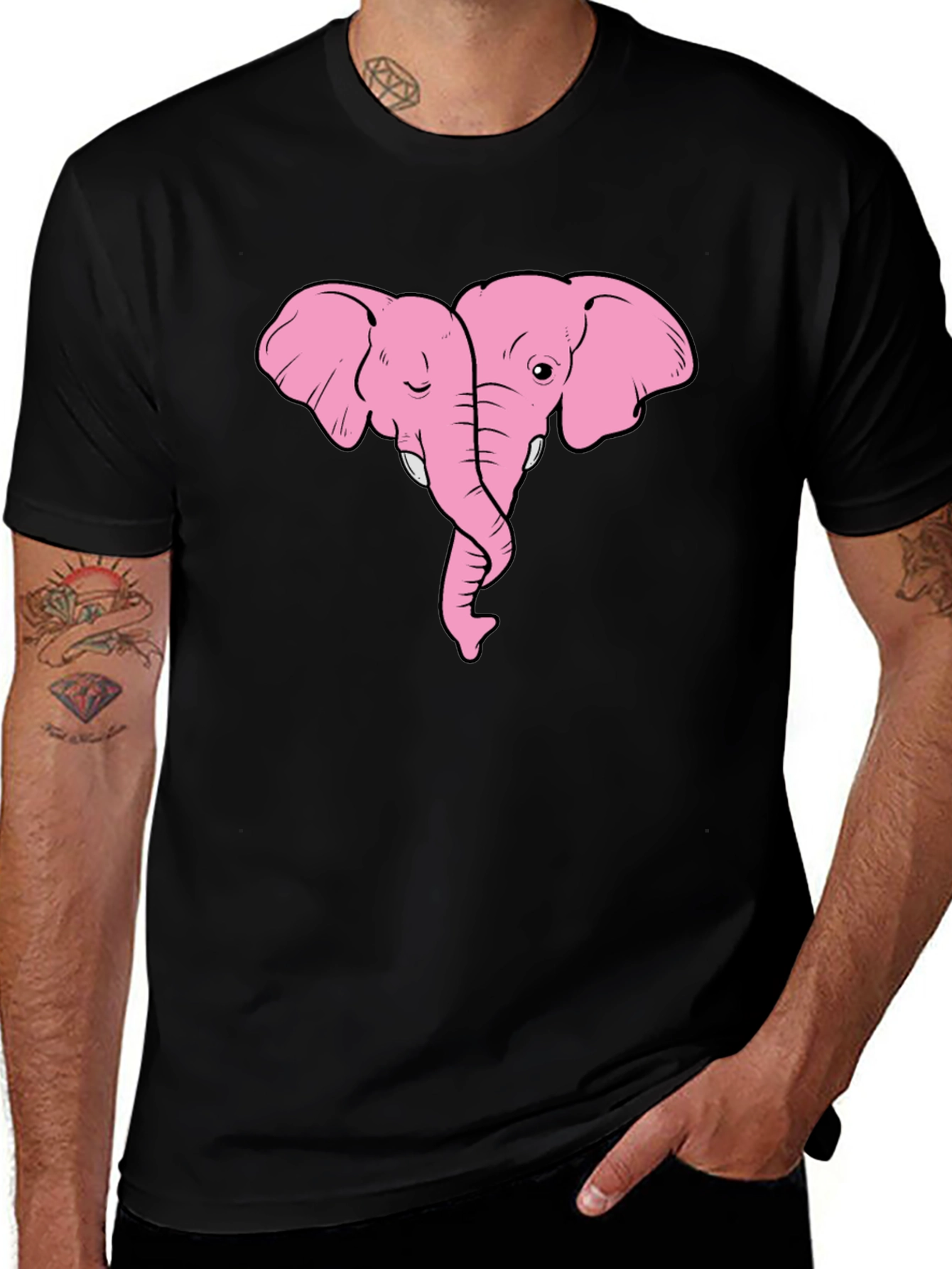 Variant 3 of Pink Elephant Love T-Shirt