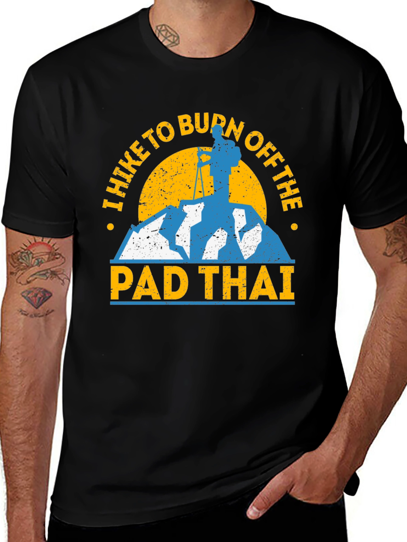 Variant 19 of I Hike to Burn Off the Pad Thai T-Shirt