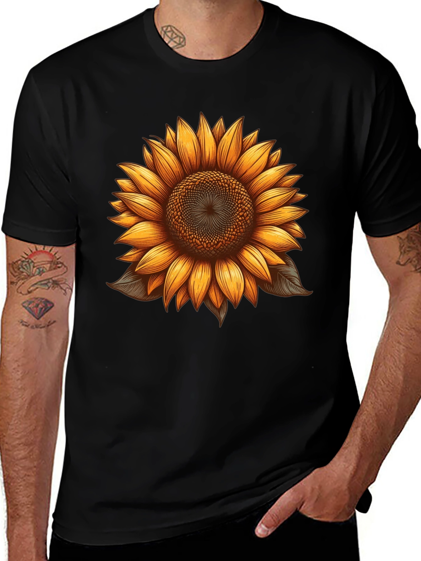 Variant 9 of Sunflower Graphic T-Shirt - Menswear