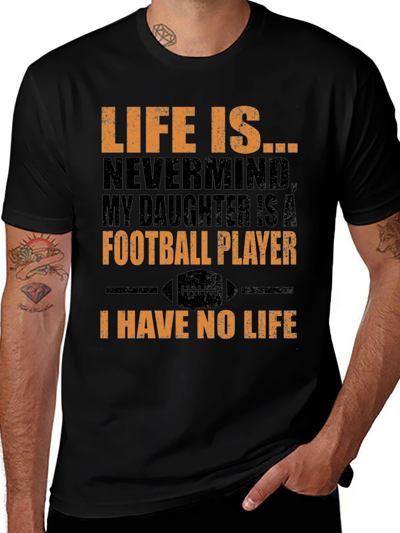 Football Daughter T-Shirt - I Have No Life Tee