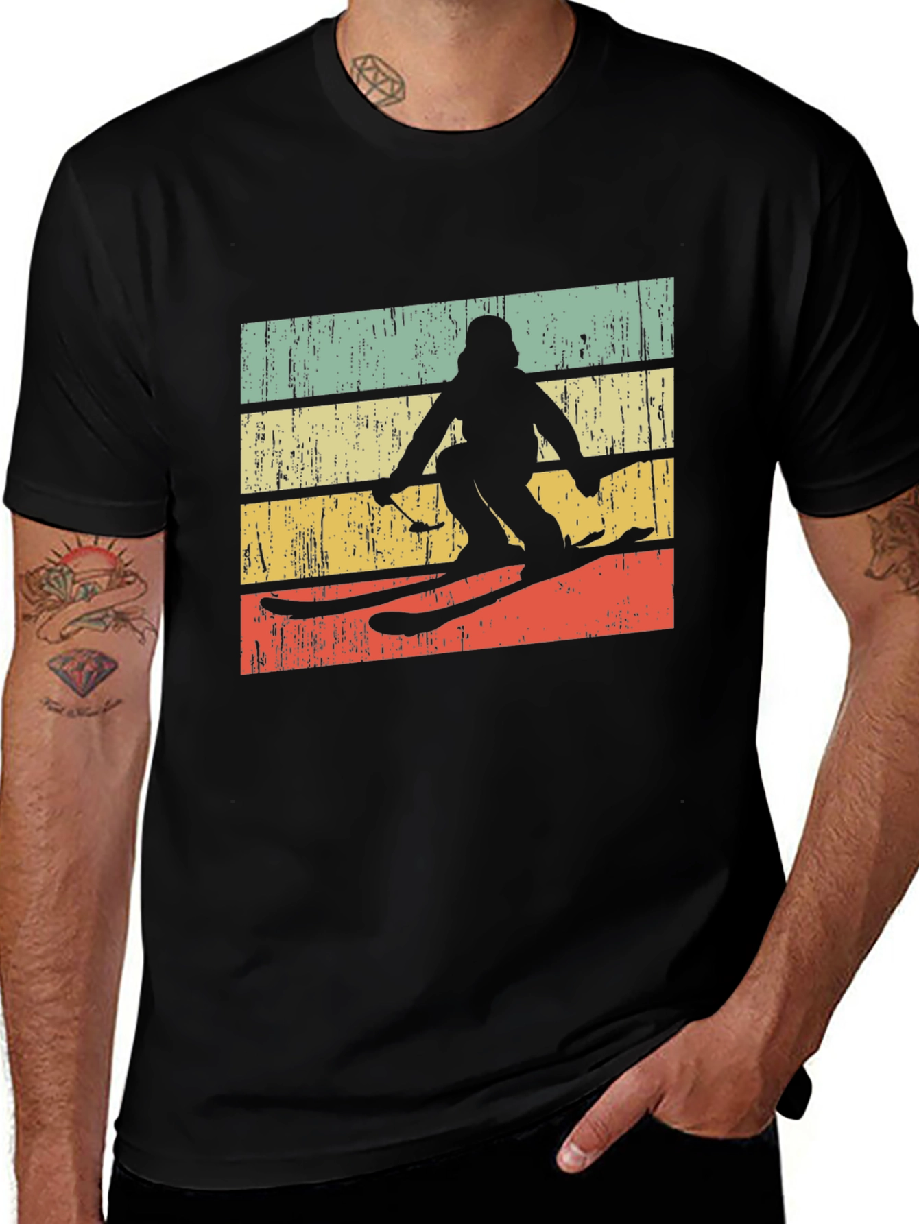 Variant 28 of Vintage Skiing T-Shirt - Retro Style