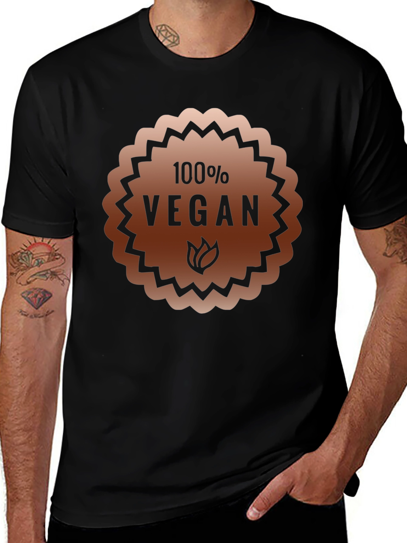 Vegan T-Shirt 100% Vegan Graphic Tee 