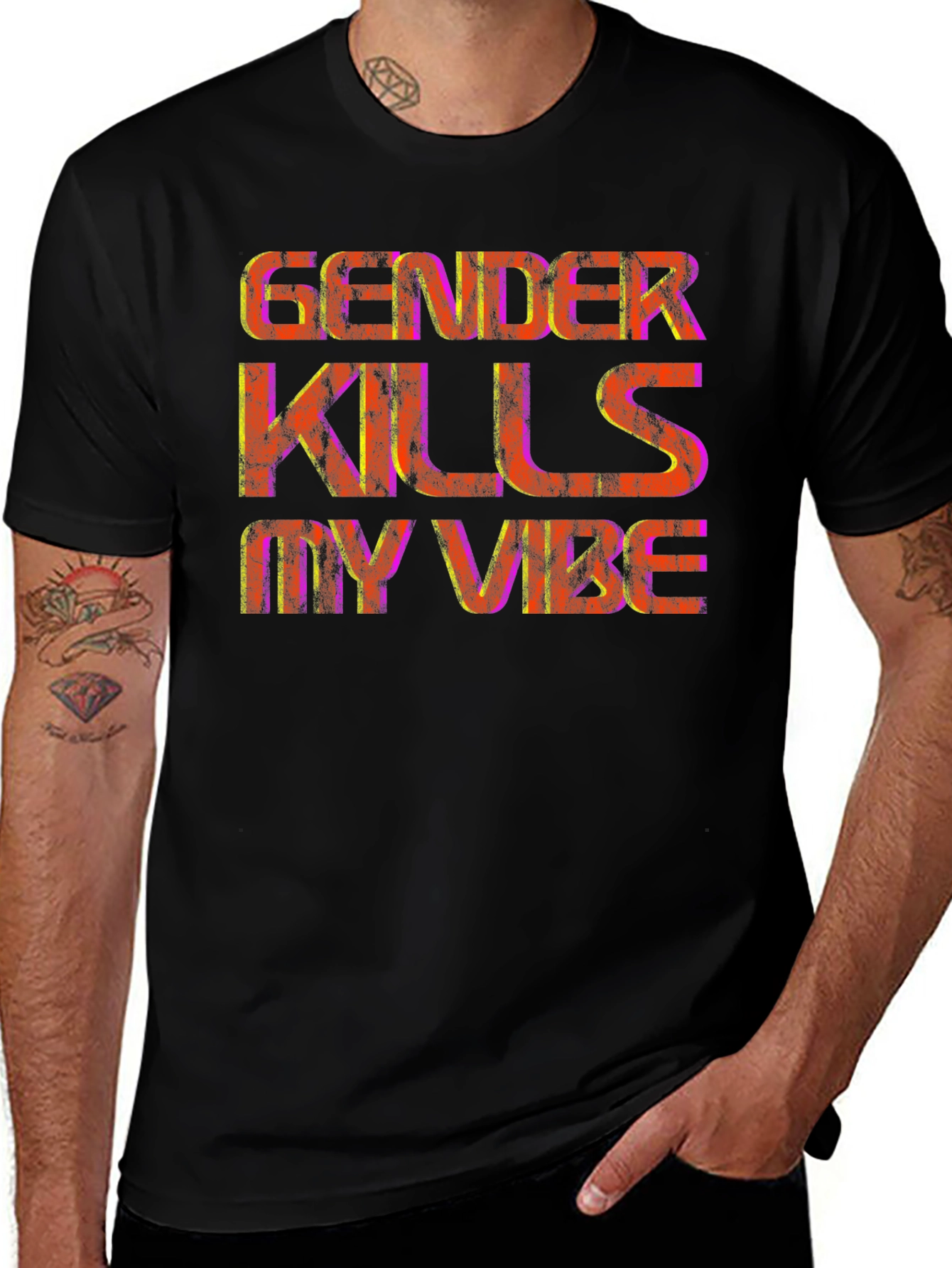Variant 16 of Gender Kills My Vibe Graphic Tee