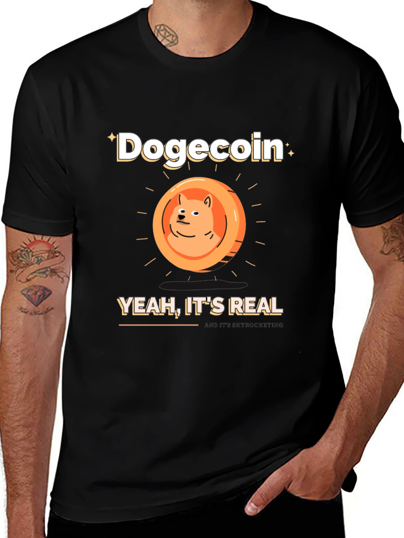 Variant 10 of Dogecoin Crypto T-Shirt