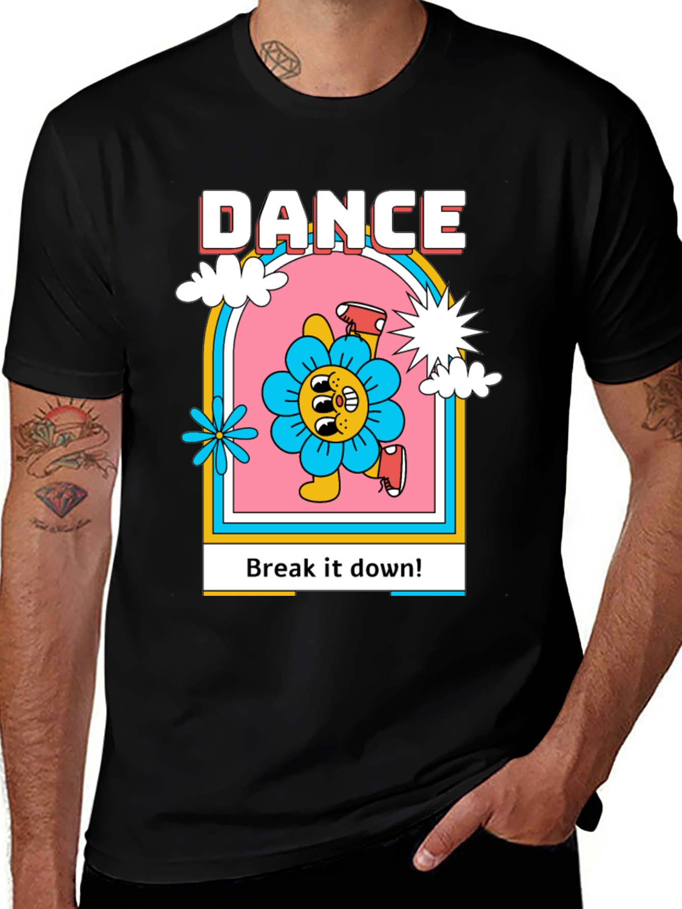 Dance Flower Graphic T-Shirt